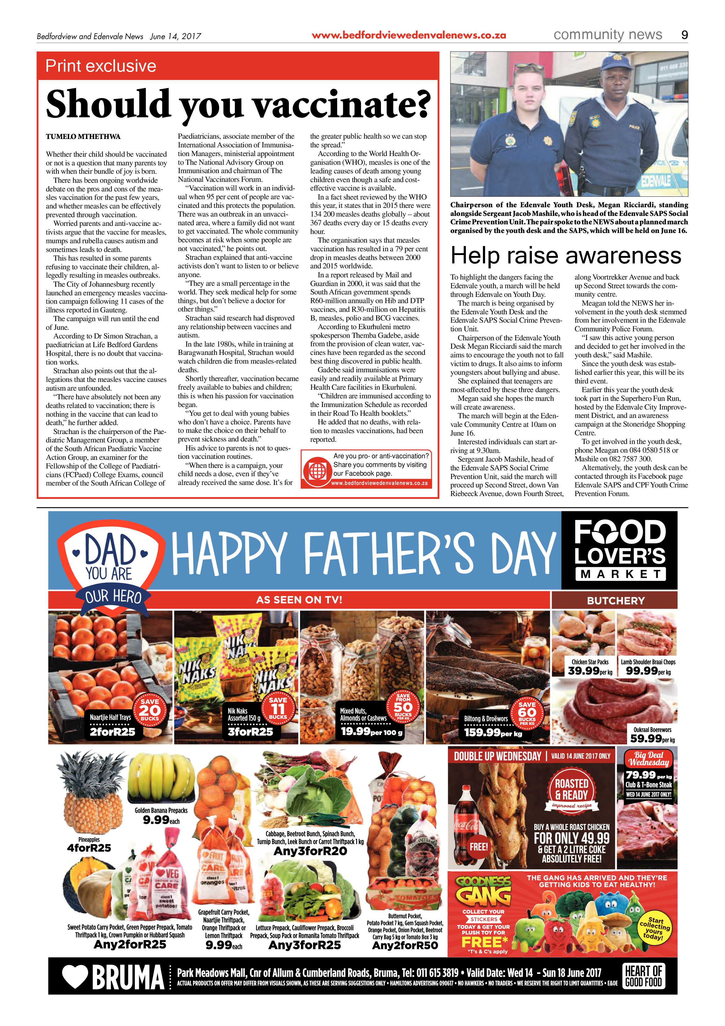 Bedfordview and Edenvale News 14 June 2017 page 9