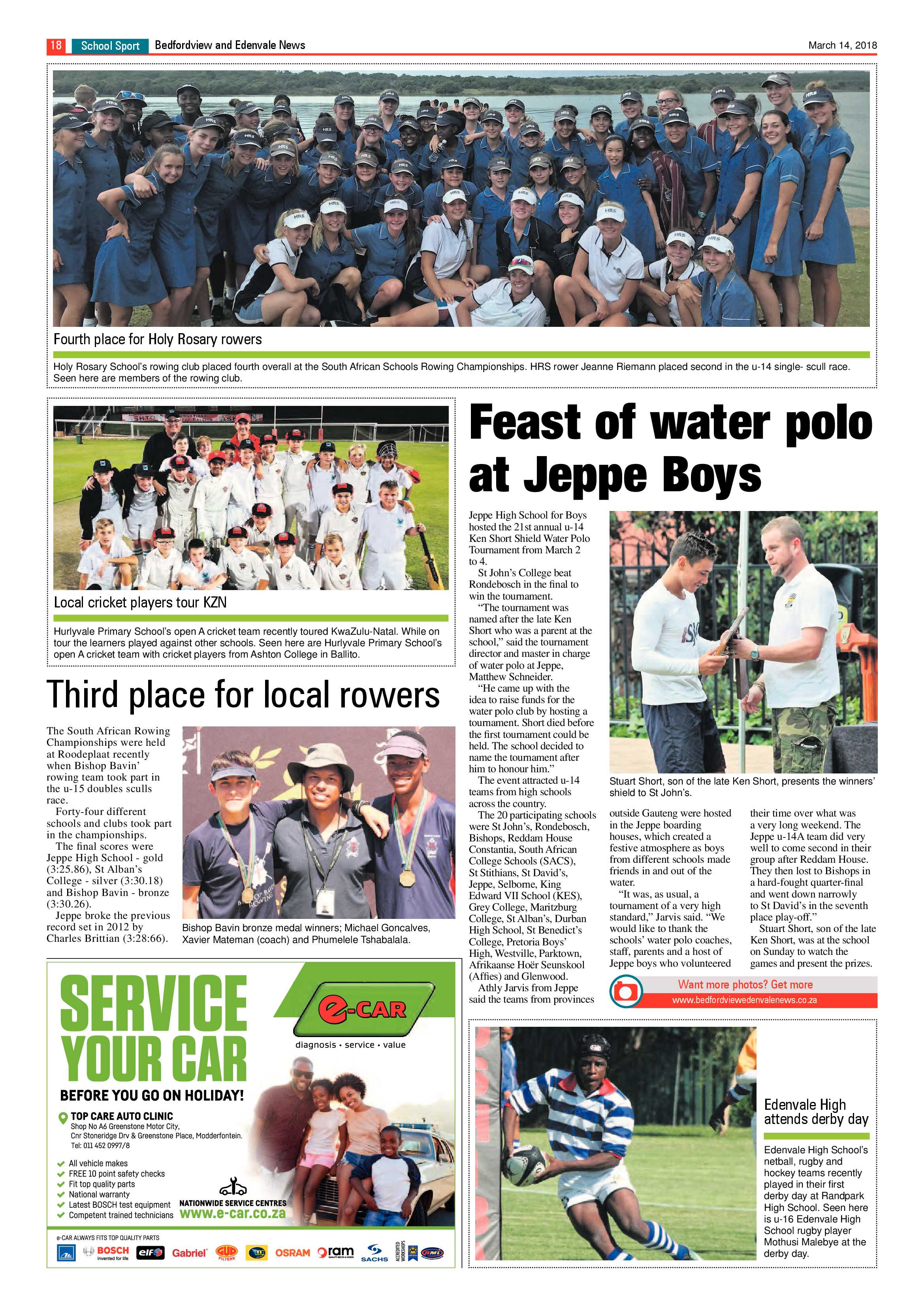 Bedfordview and Edenvale News 14 March 2018 page 18