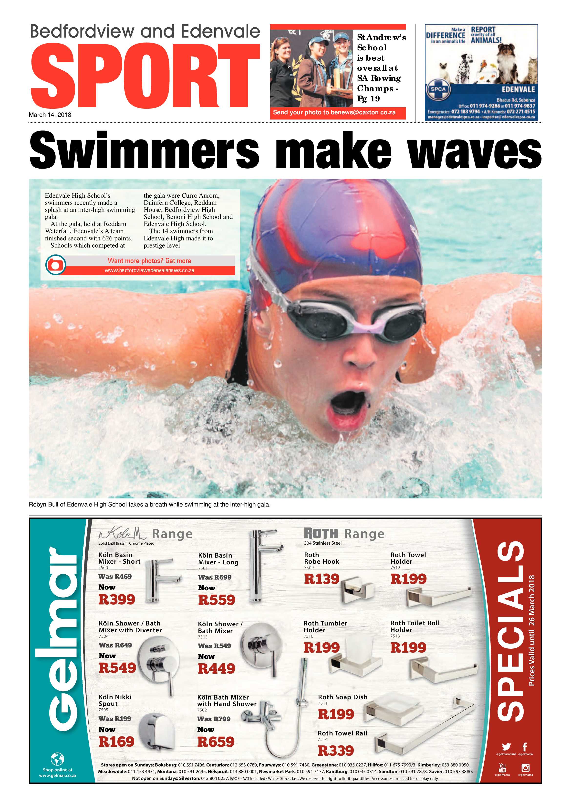 Bedfordview and Edenvale News 14 March 2018 page 20