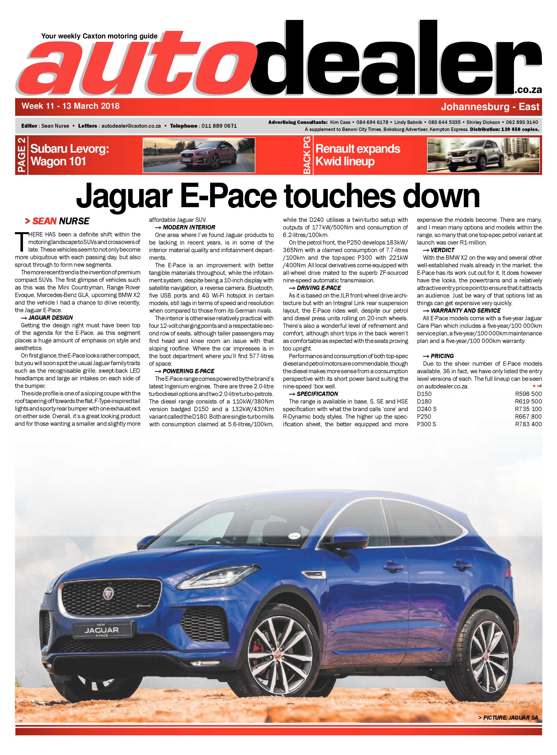 Bedfordview and Edenvale News 14 March 2018 page 21