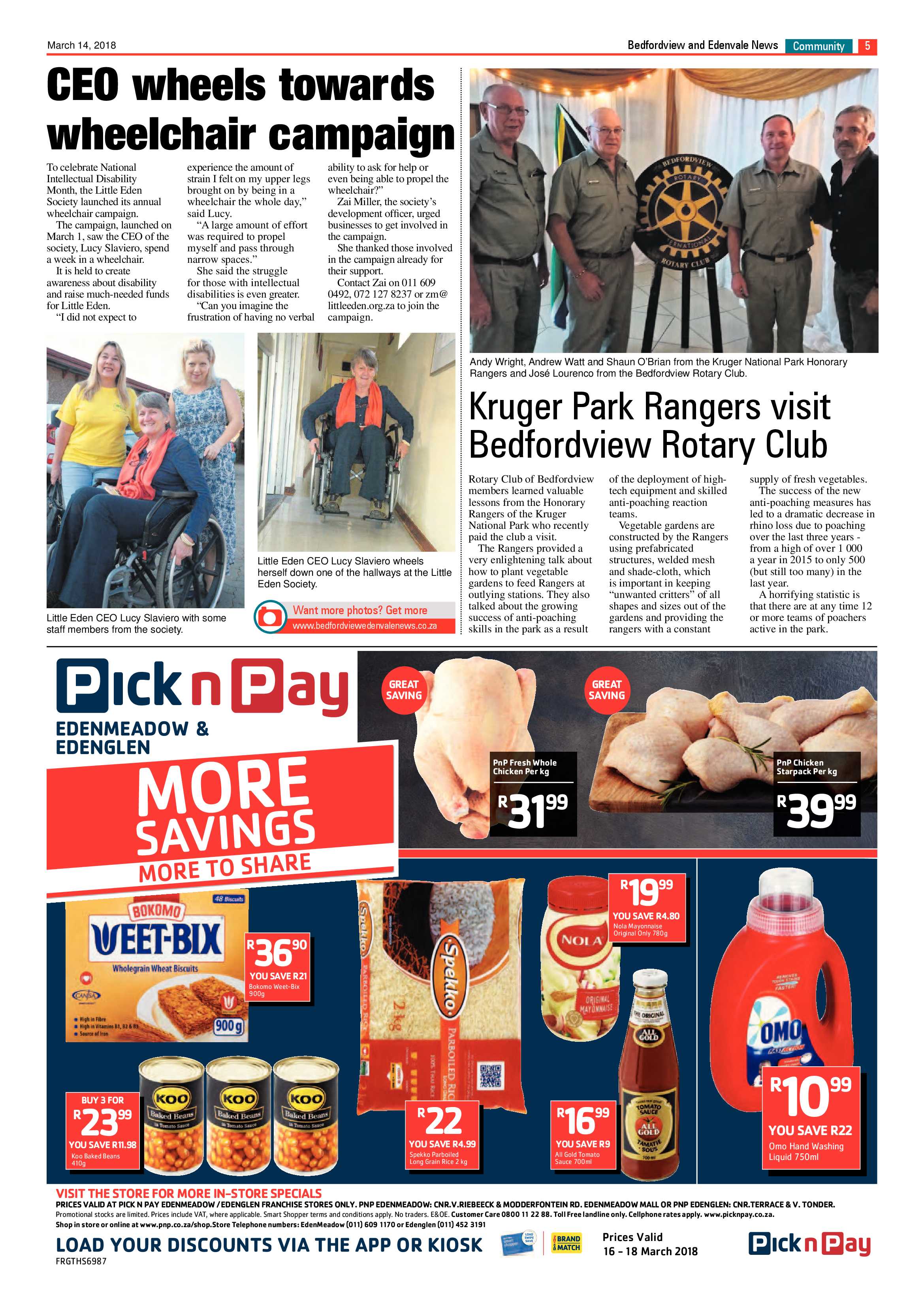 Bedfordview and Edenvale News 14 March 2018 page 5