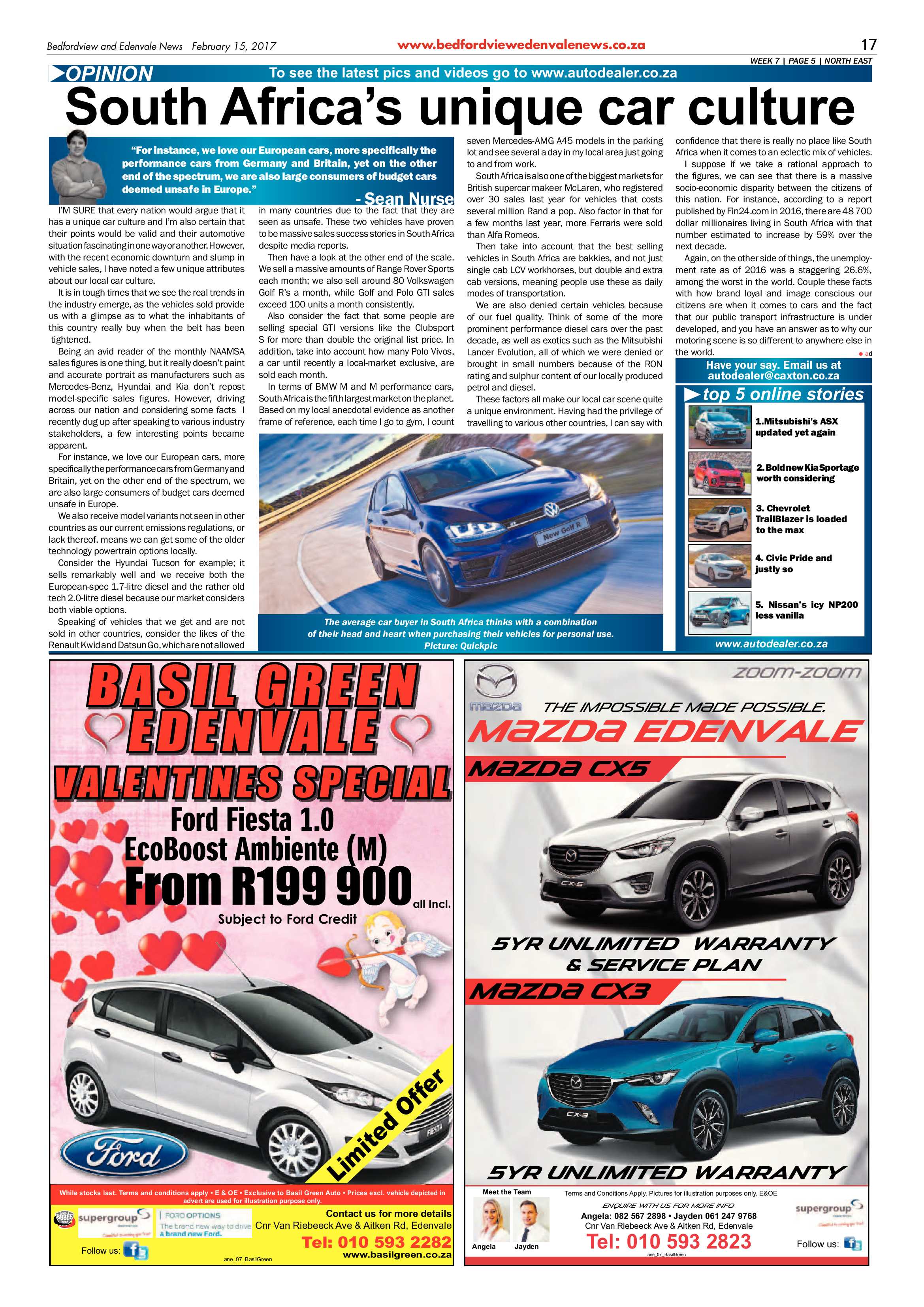 Bedfordview and Edenvale News 15 February 2017 page 17