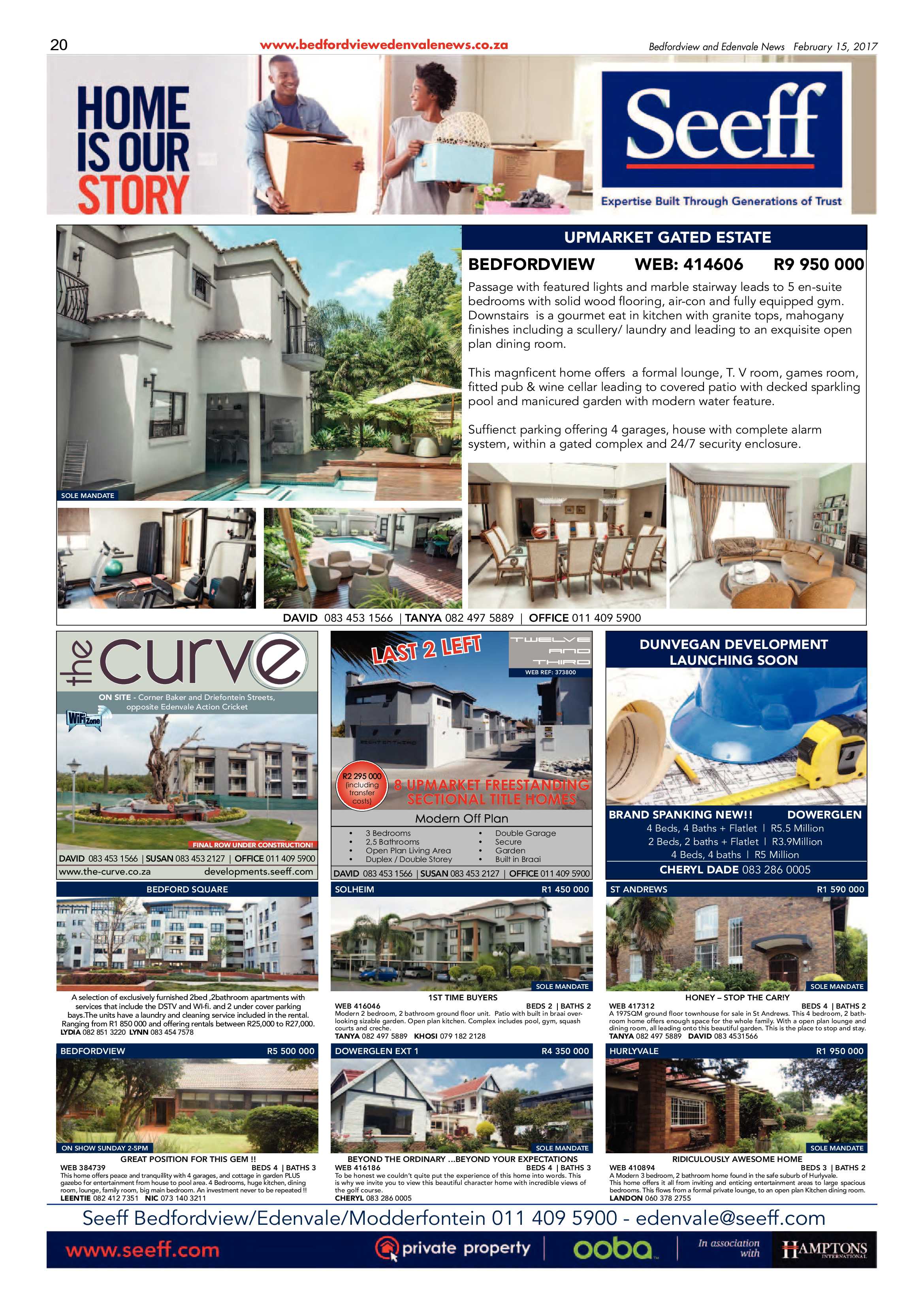 Bedfordview and Edenvale News 15 February 2017 page 20