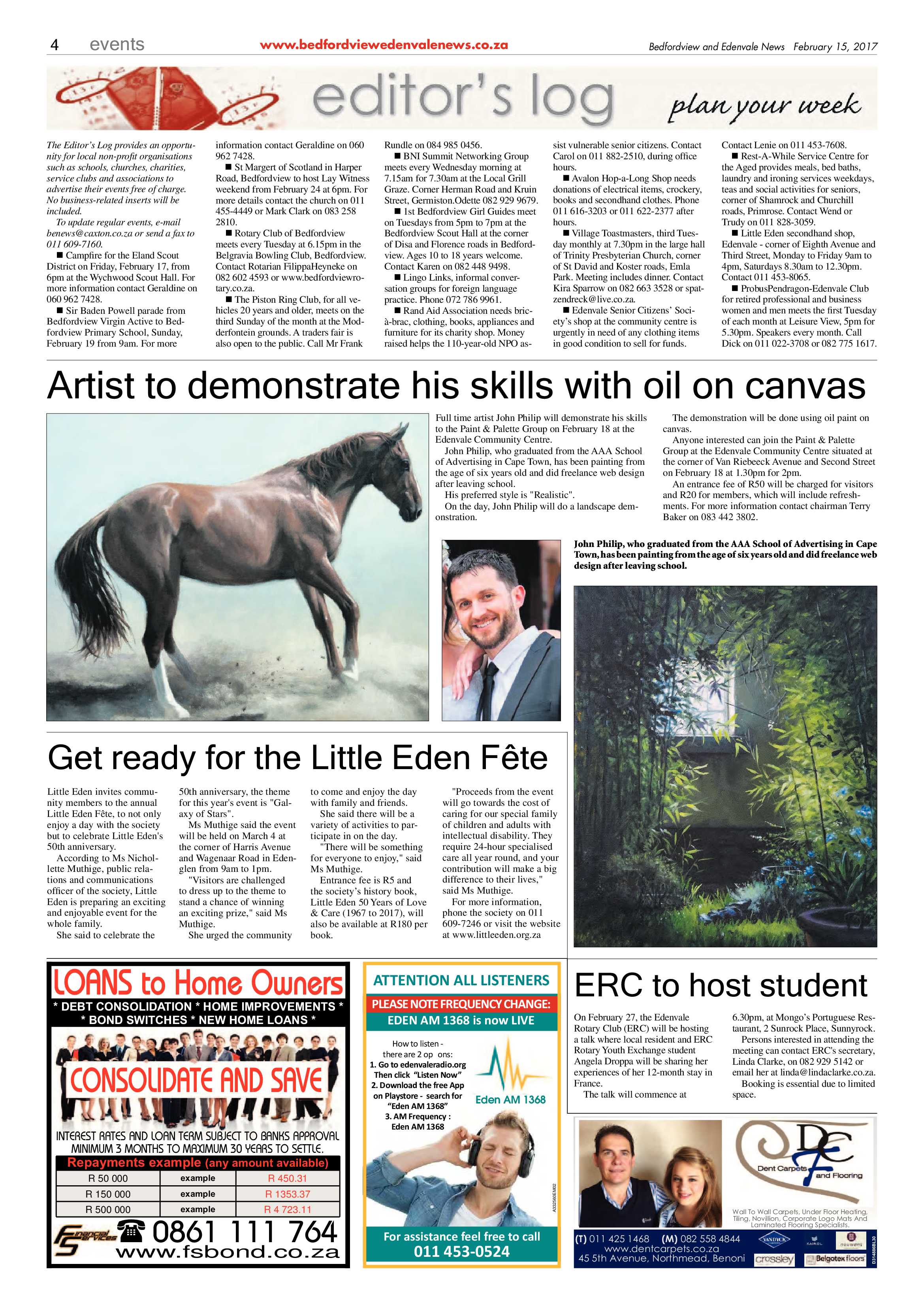 Bedfordview and Edenvale News 15 February 2017 page 4