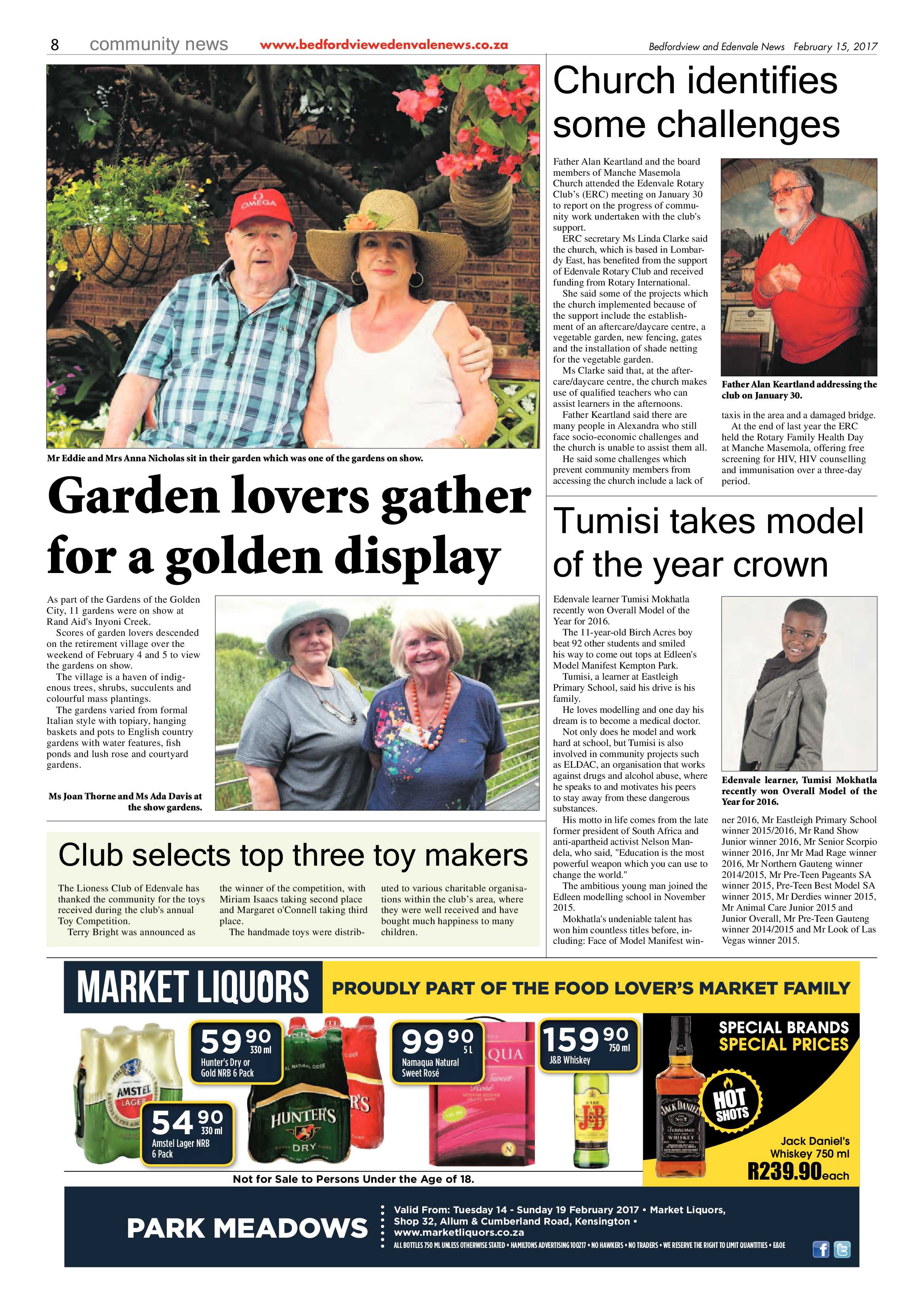 Bedfordview and Edenvale News 15 February 2017 page 8