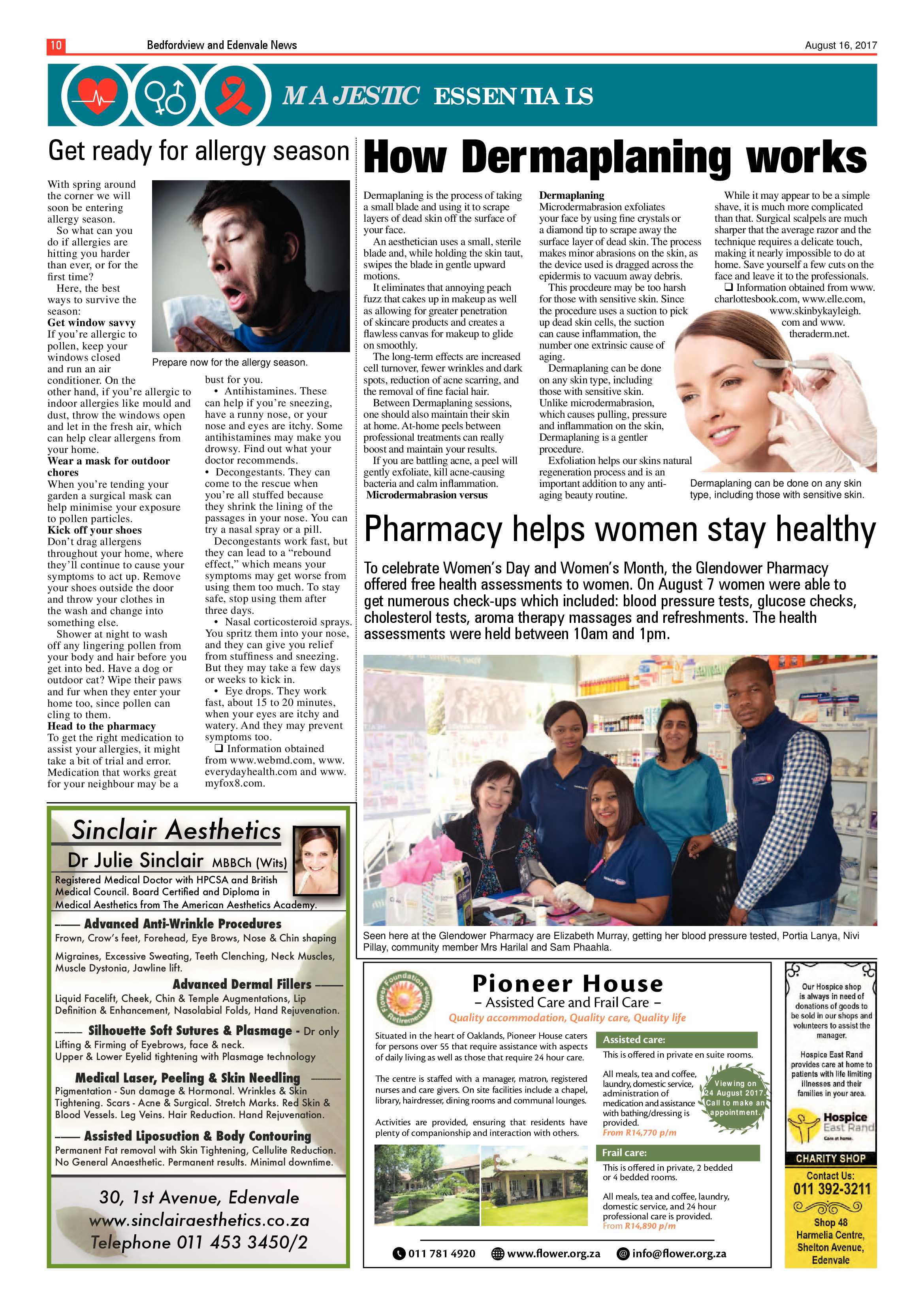 Bedfordview and Edenvale News 16 August 2017 page 10