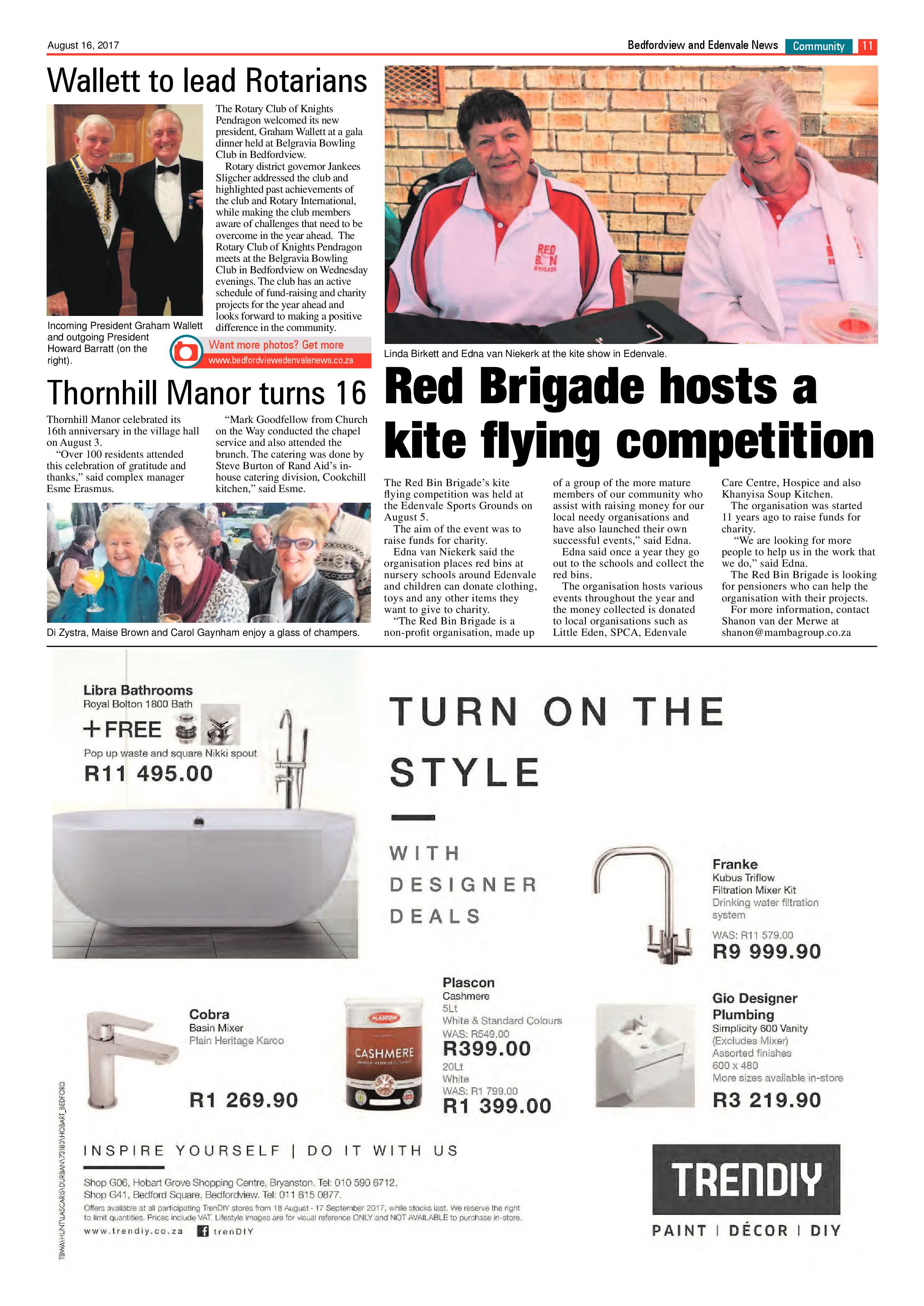 Bedfordview and Edenvale News 16 August 2017 page 11