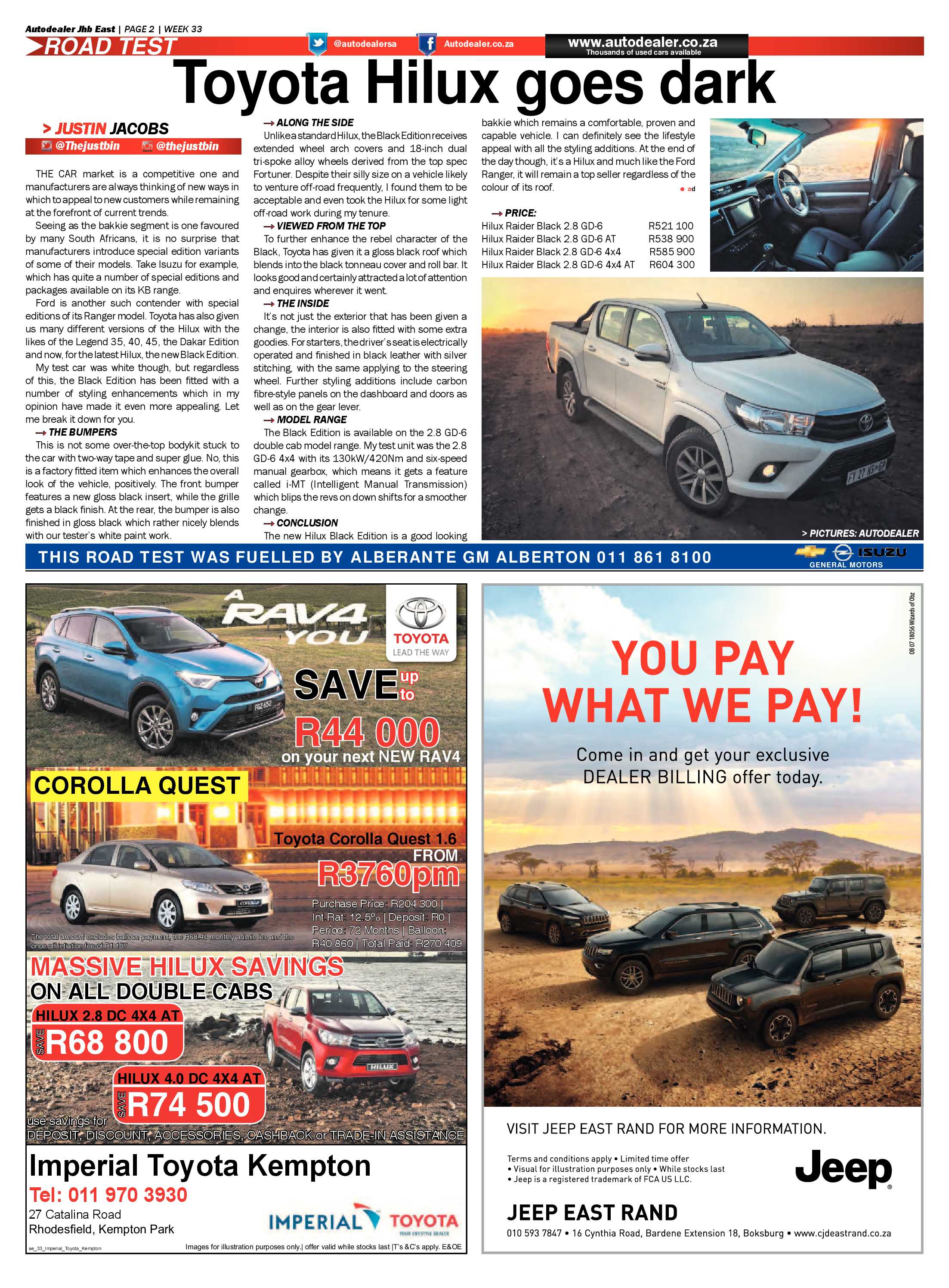 Bedfordview and Edenvale News 16 August 2017 page 26