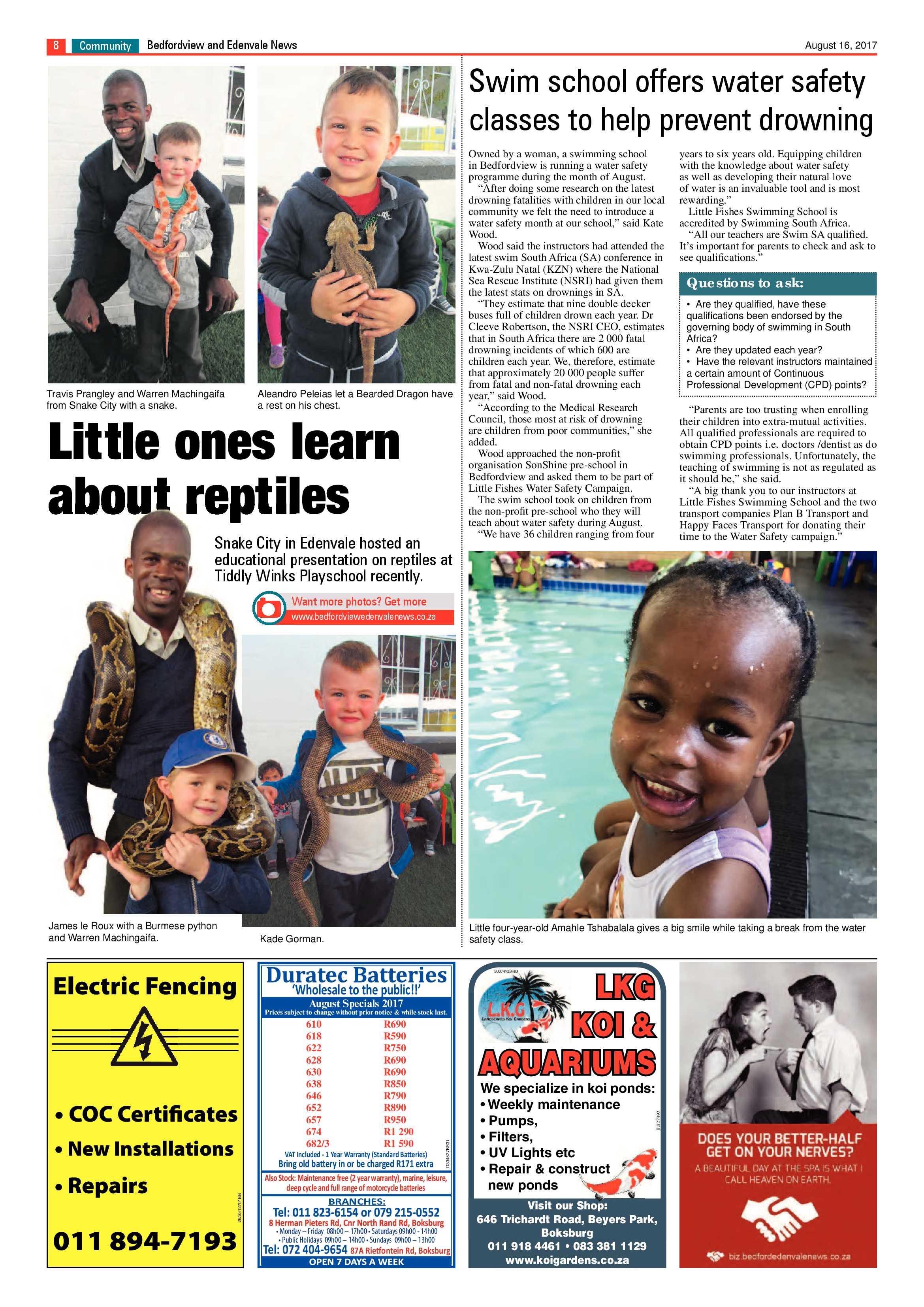 Bedfordview and Edenvale News 16 August 2017 page 8