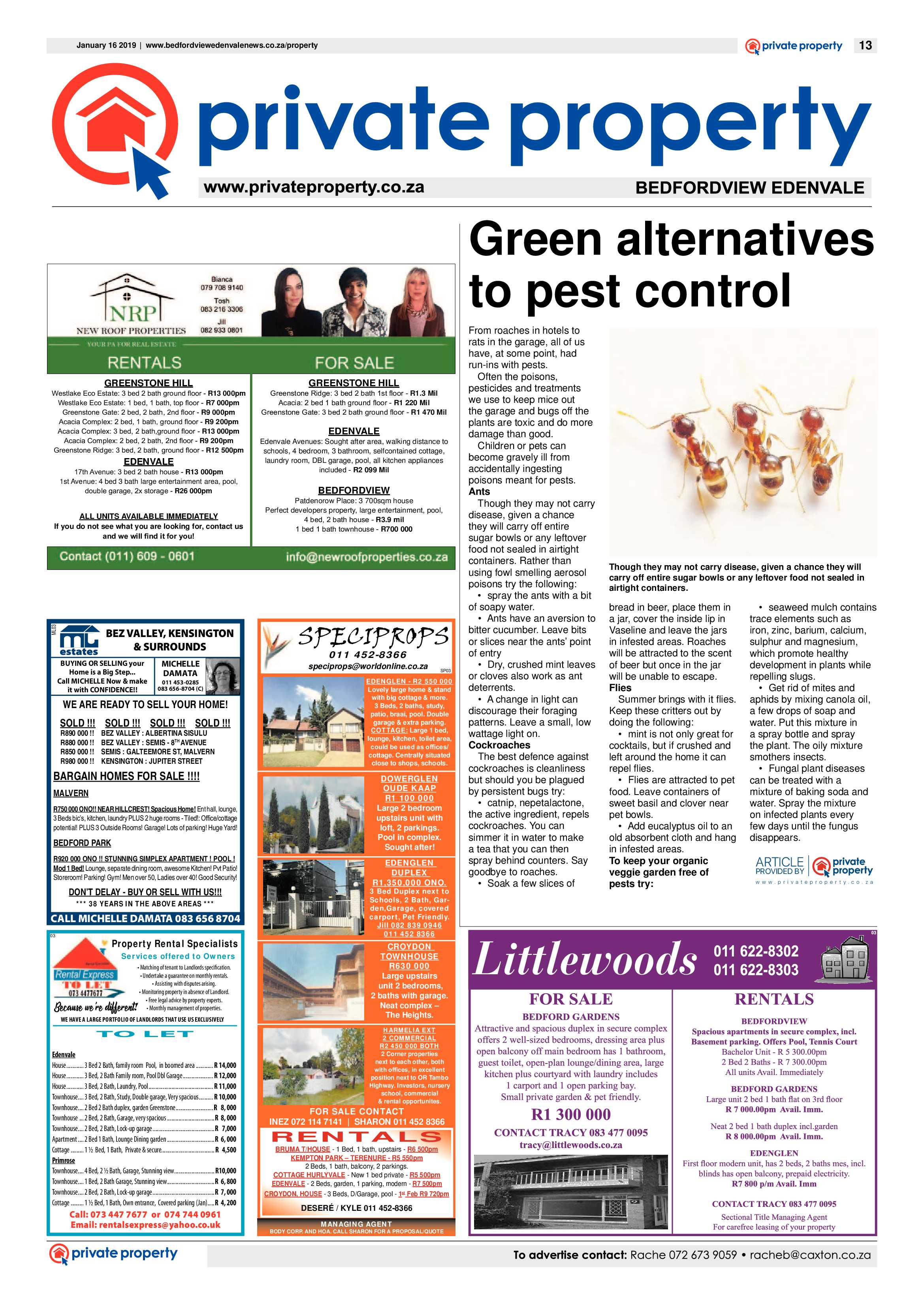 Bedfordview and Edenvale News 16 January 2019 page 13