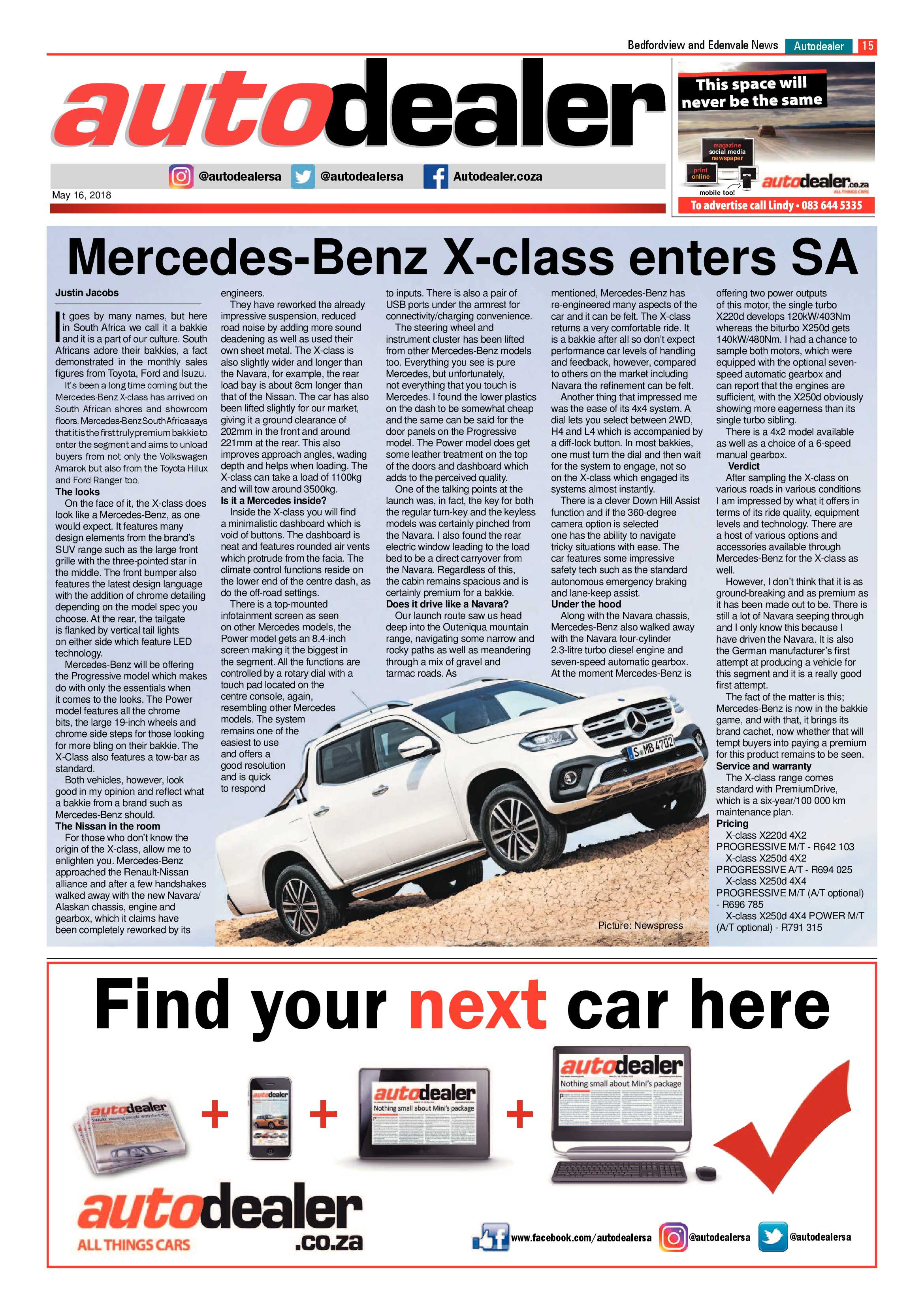 Bedfordview and Edenvale News 16 May 2018 page 15