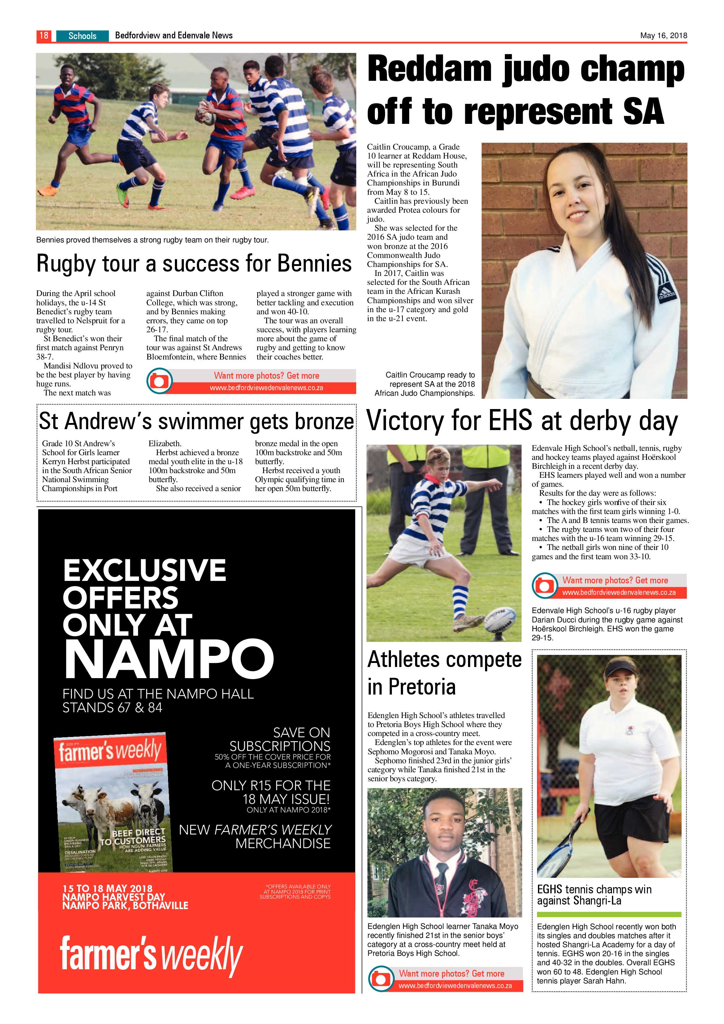 Bedfordview and Edenvale News 16 May 2018 page 18