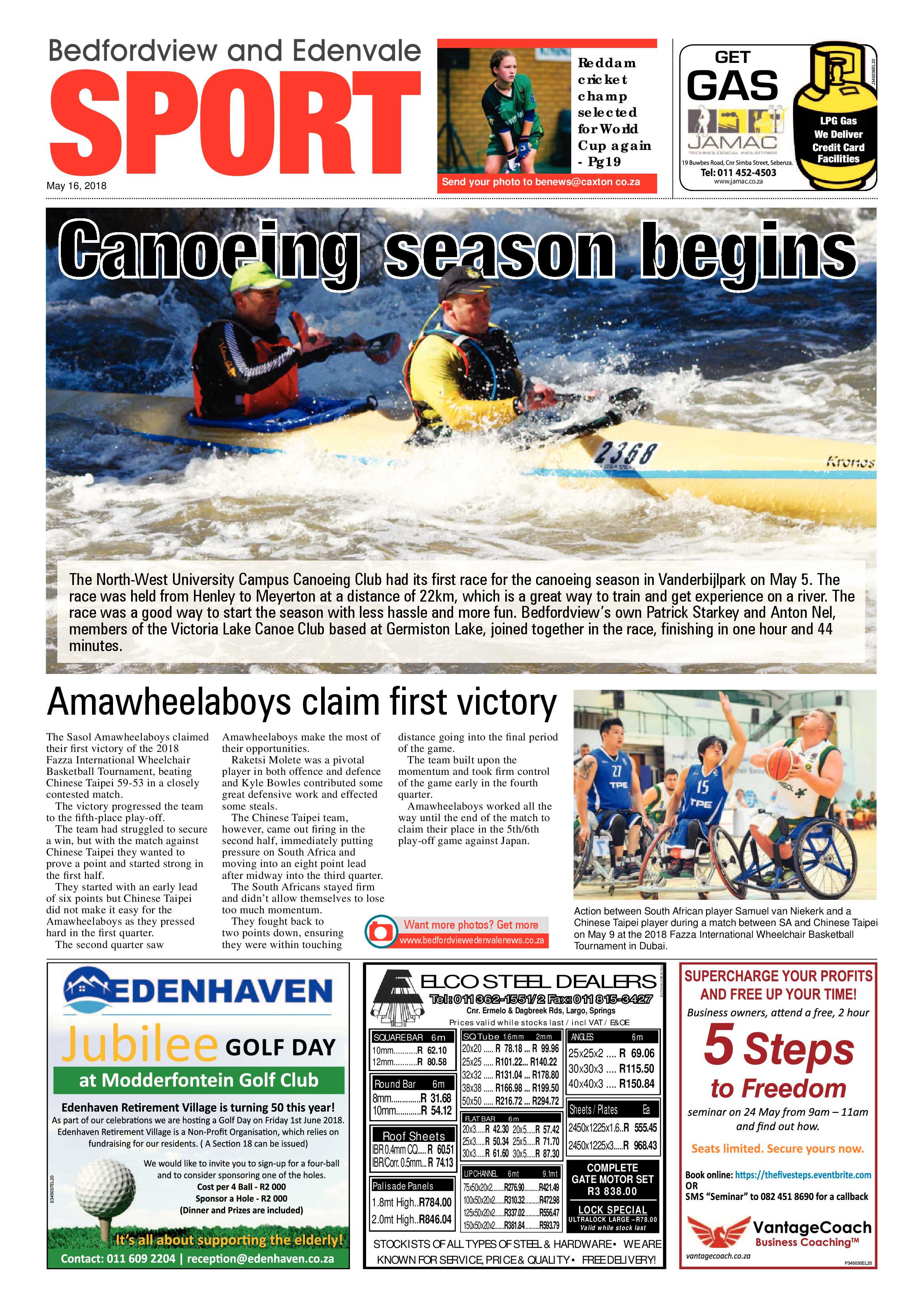 Bedfordview and Edenvale News 16 May 2018 page 20