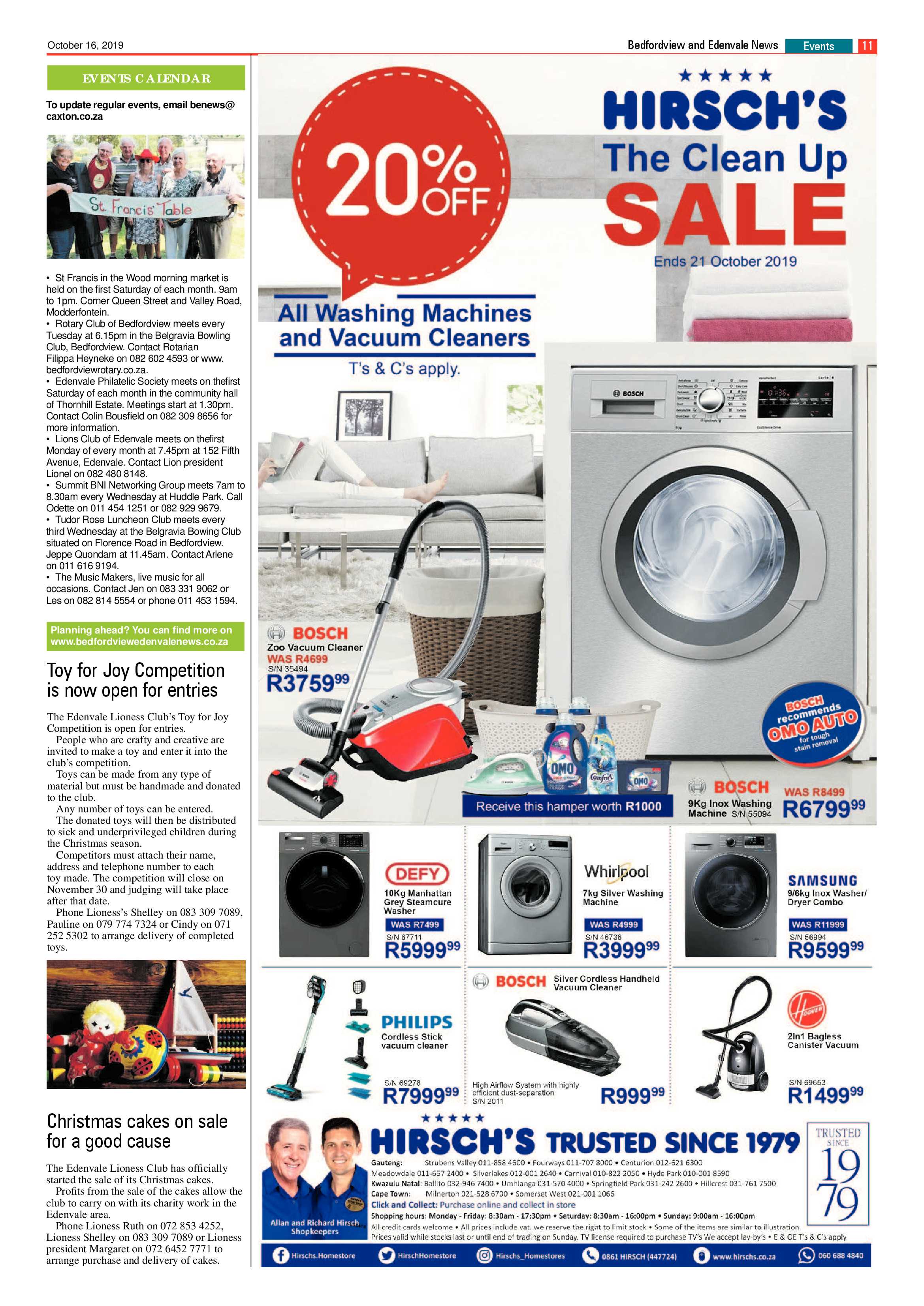 Bedfordview and Edenvale News 16 October 2019 page 11