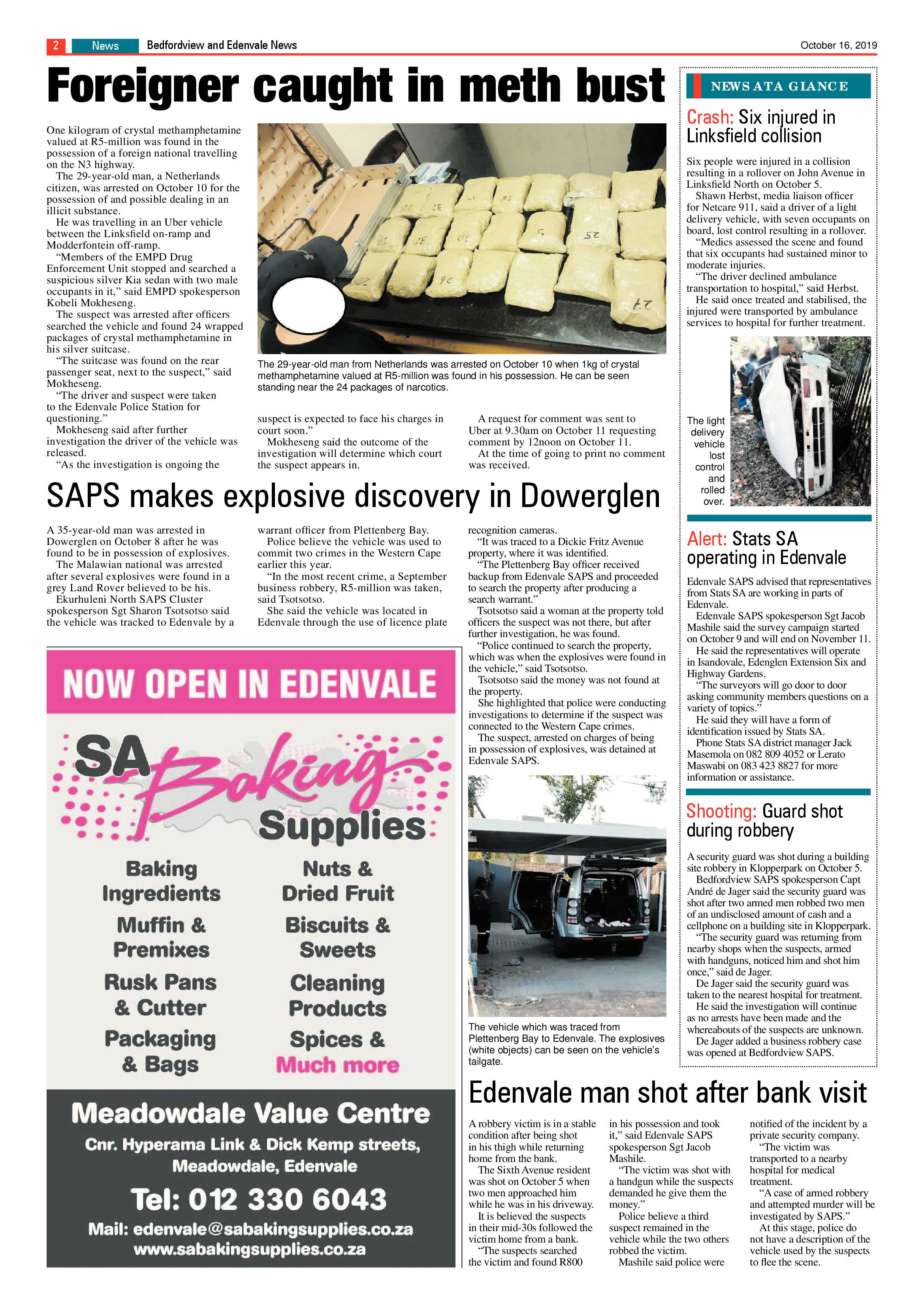 Bedfordview and Edenvale News 16 October 2019 page 2