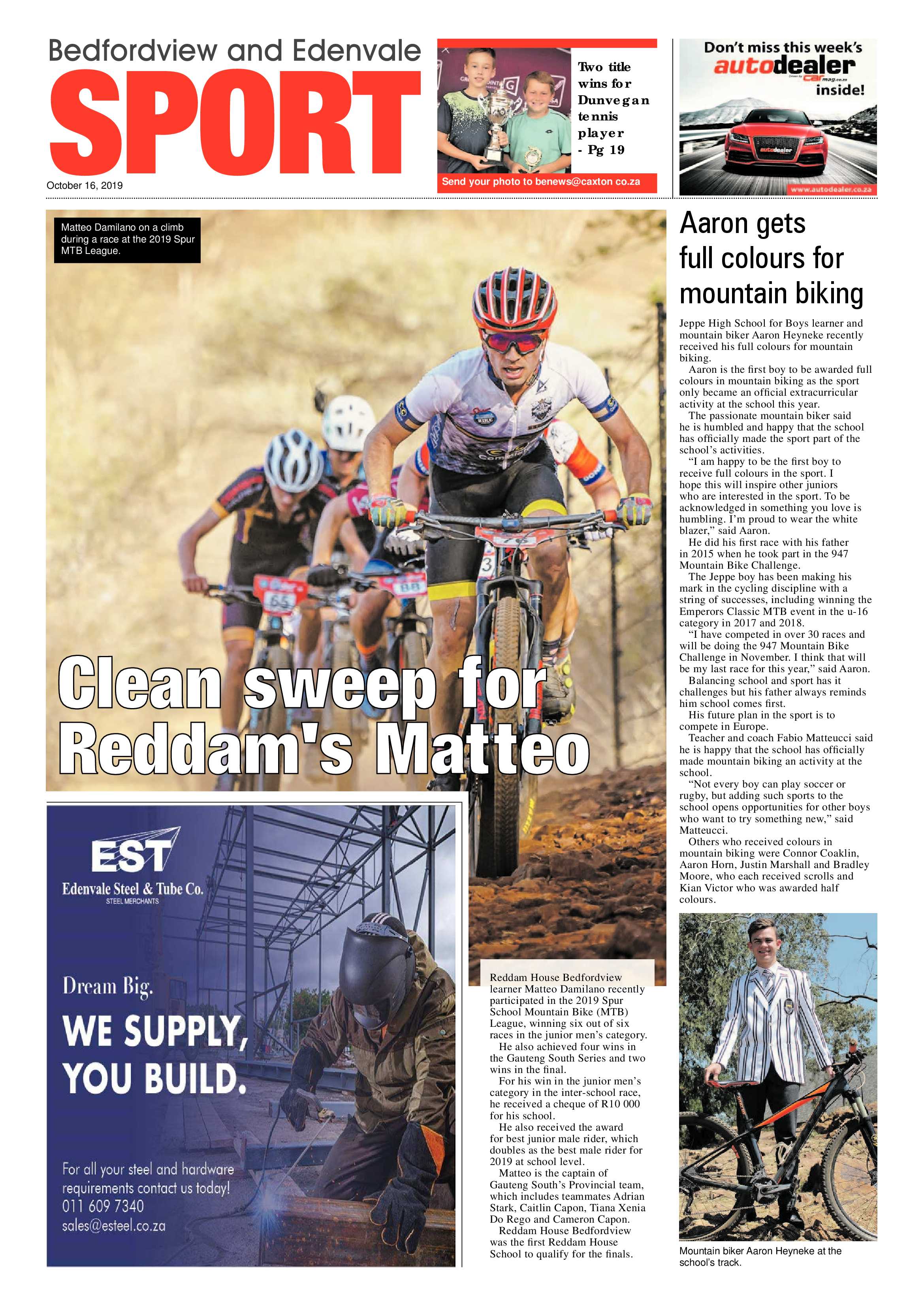 Bedfordview and Edenvale News 16 October 2019 page 20