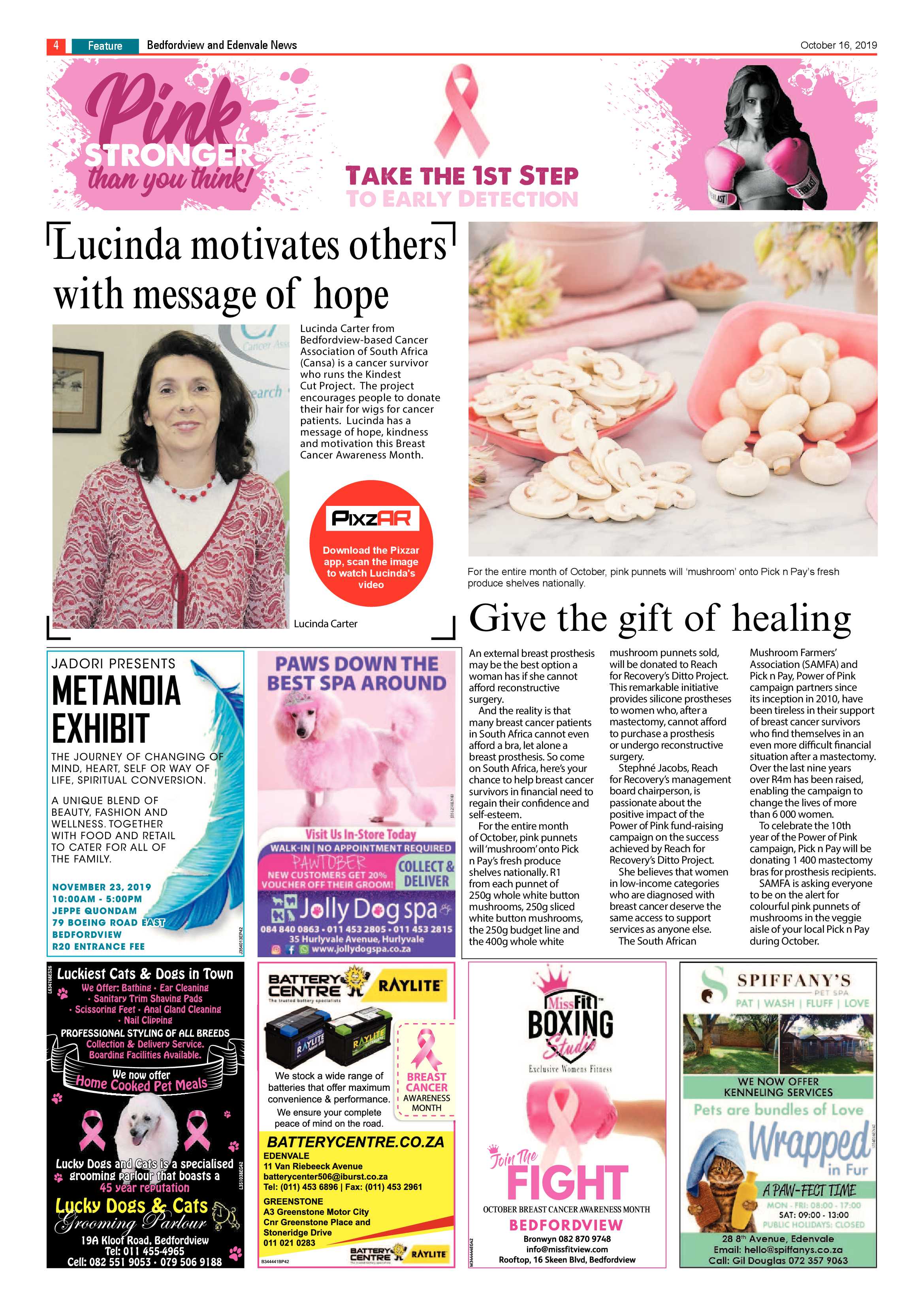 Bedfordview and Edenvale News 16 October 2019 page 4