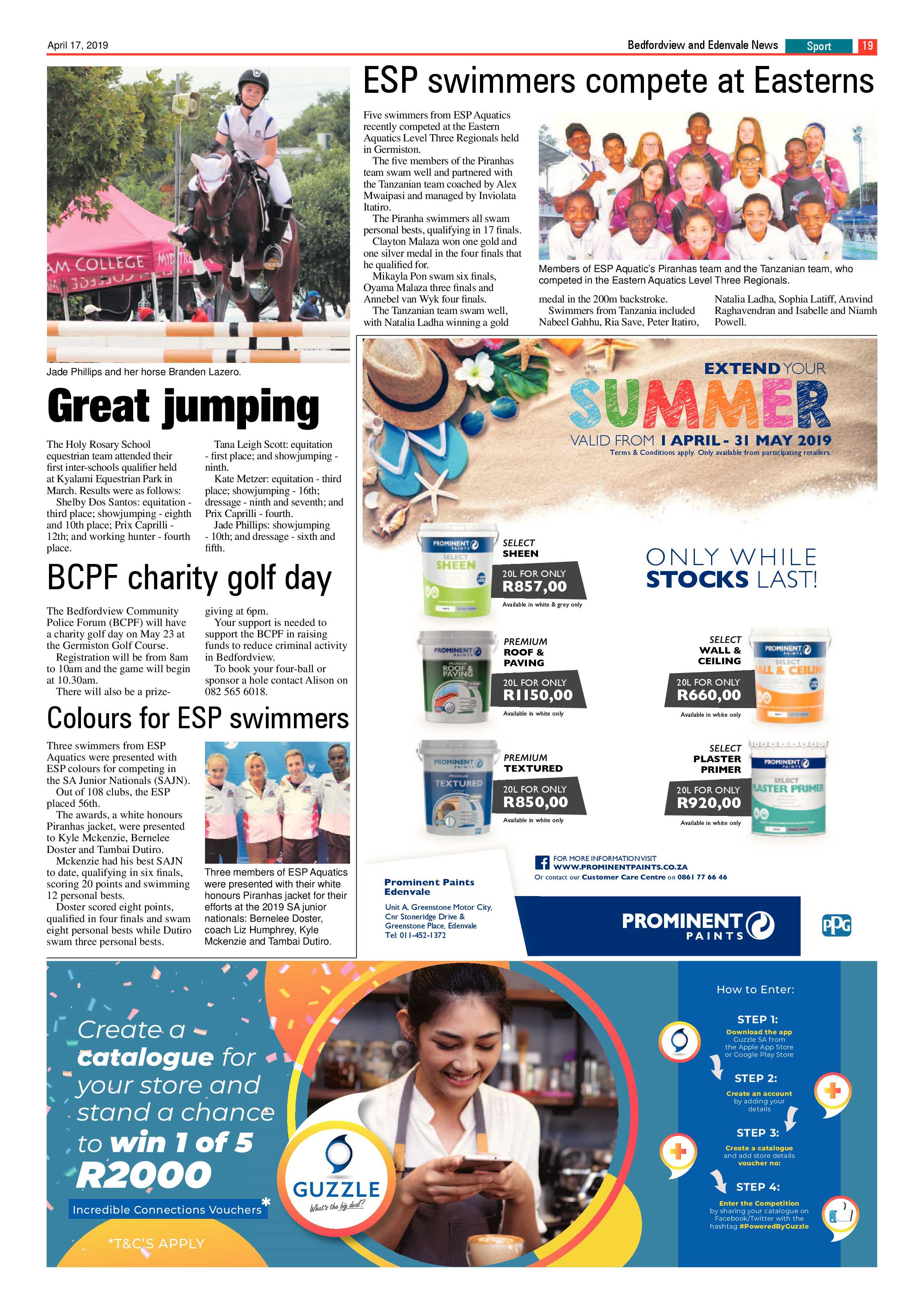 Bedfordview and Edenvale News 17 April 2019 page 19