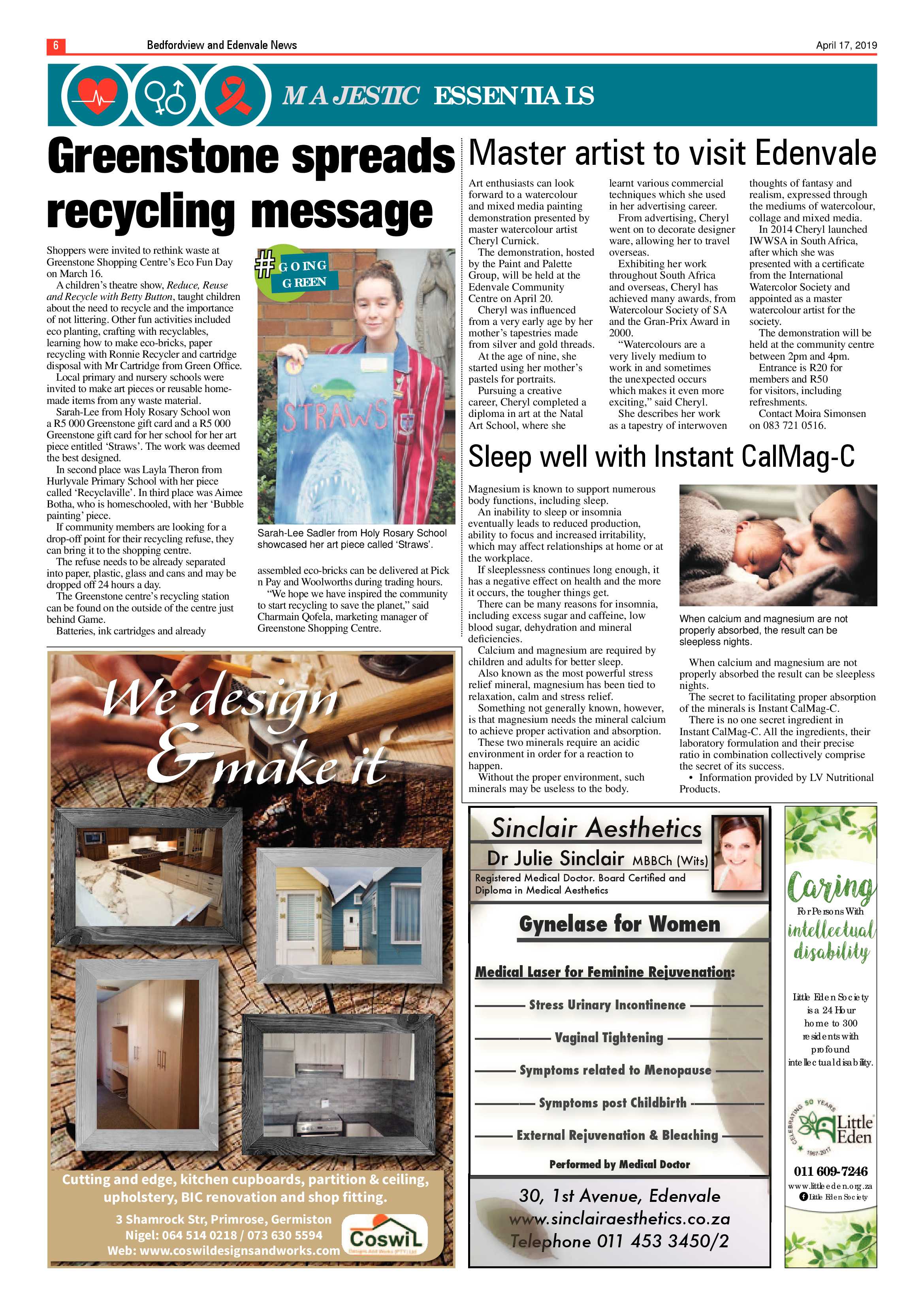 Bedfordview and Edenvale News 17 April 2019 page 6