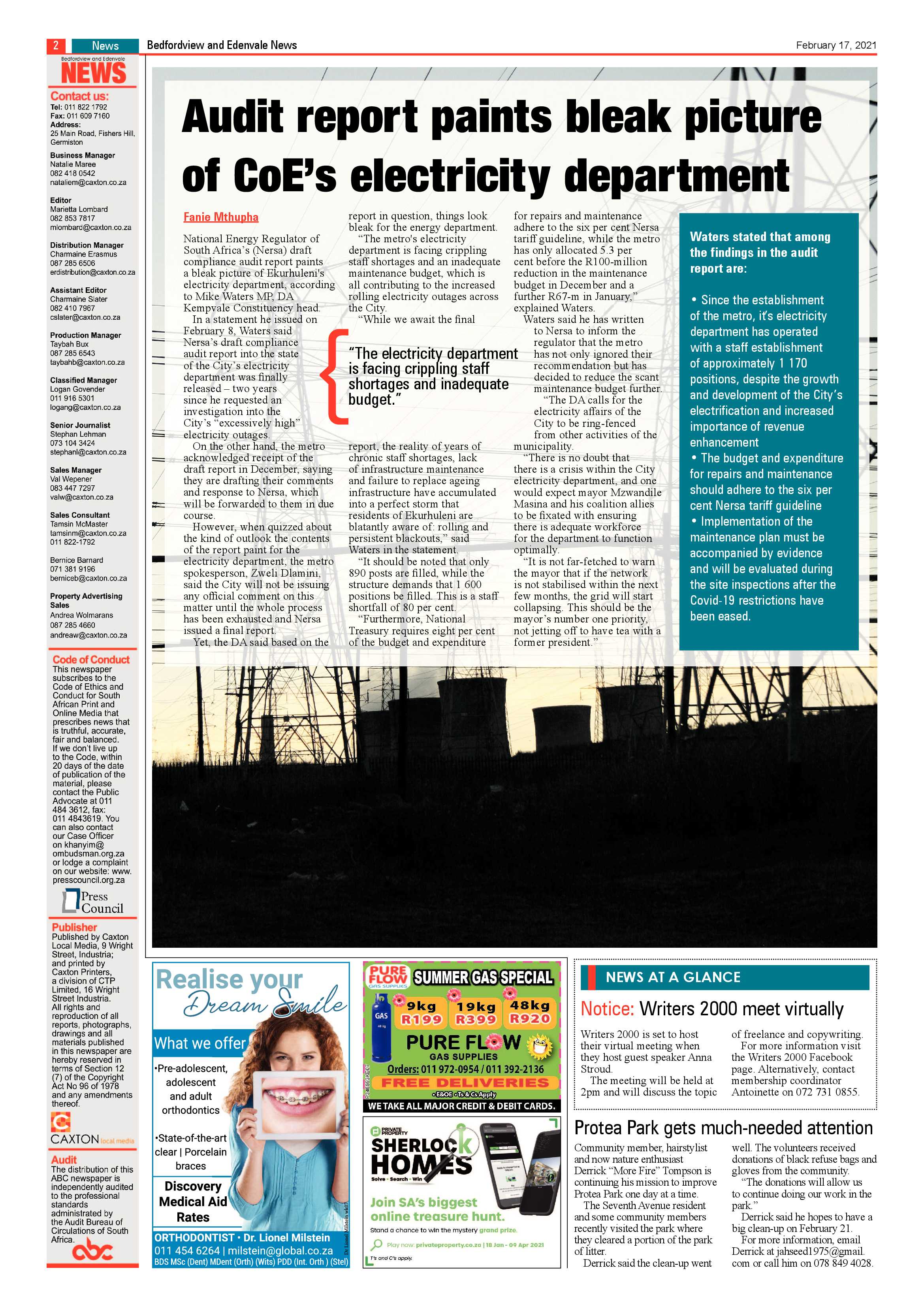 Bedfordview and Edenvale News 17 February 2021 page 2