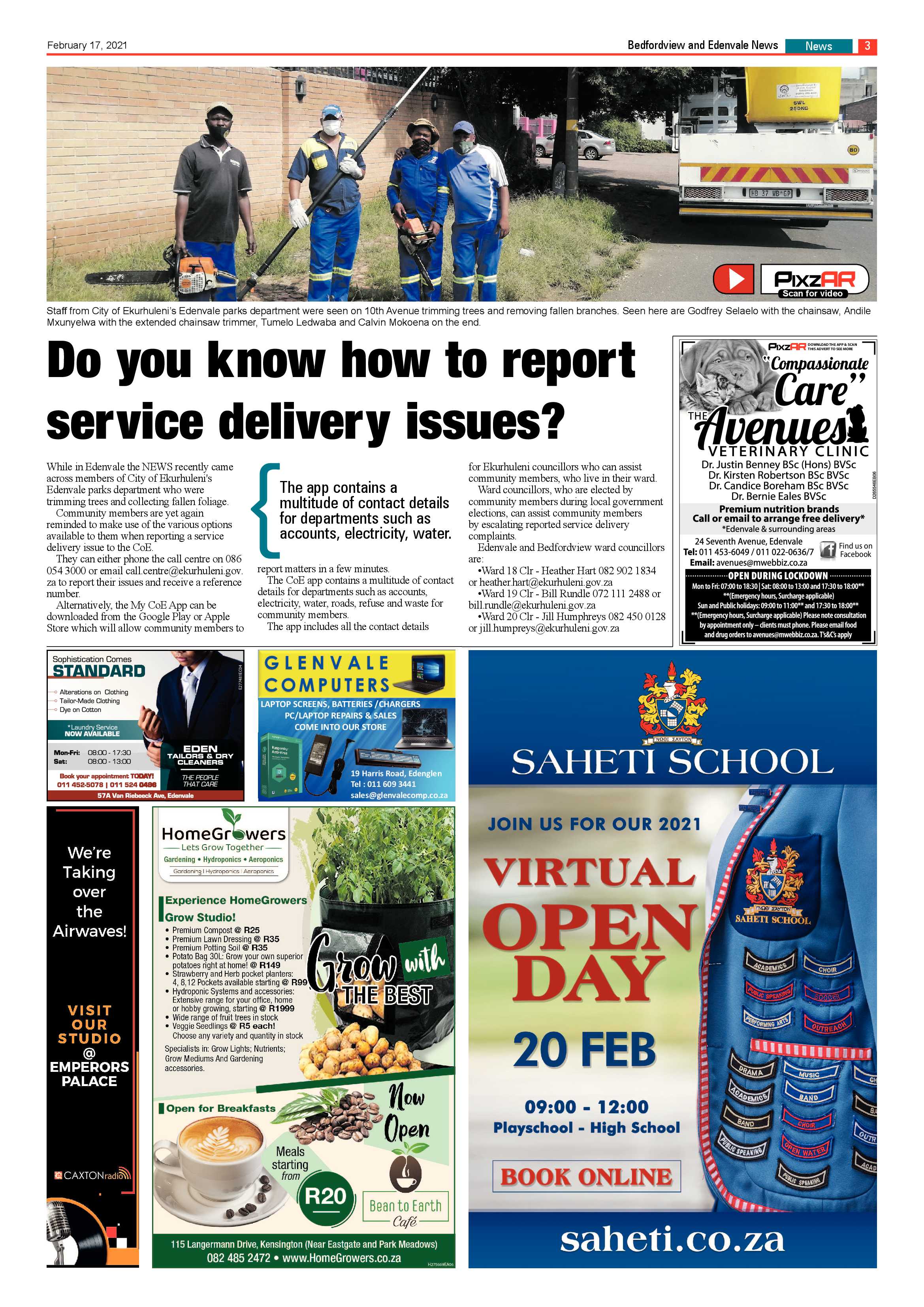 Bedfordview and Edenvale News 17 February 2021 page 3