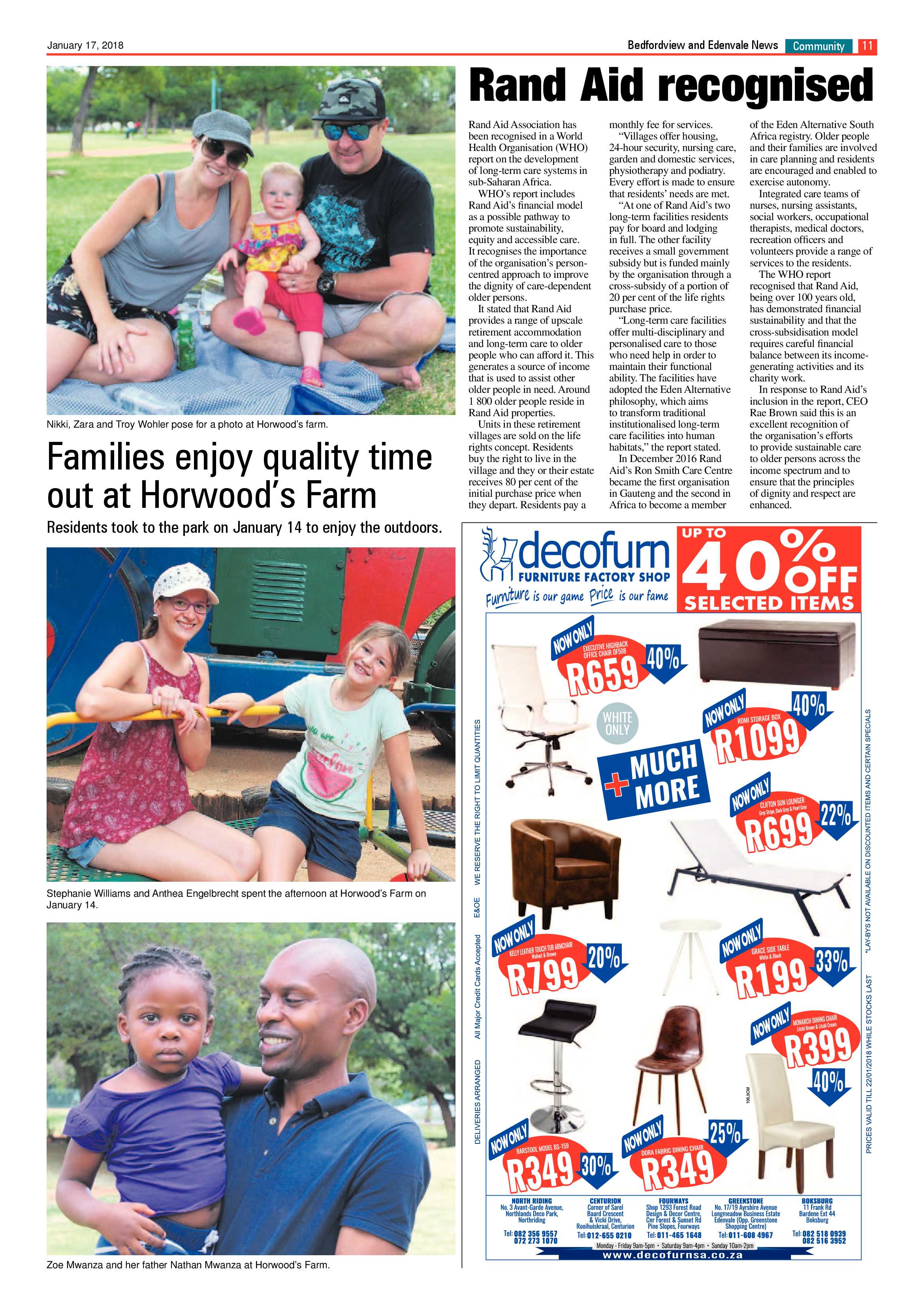 Bedfordview and Edenvale News 17 January 2018 page 11