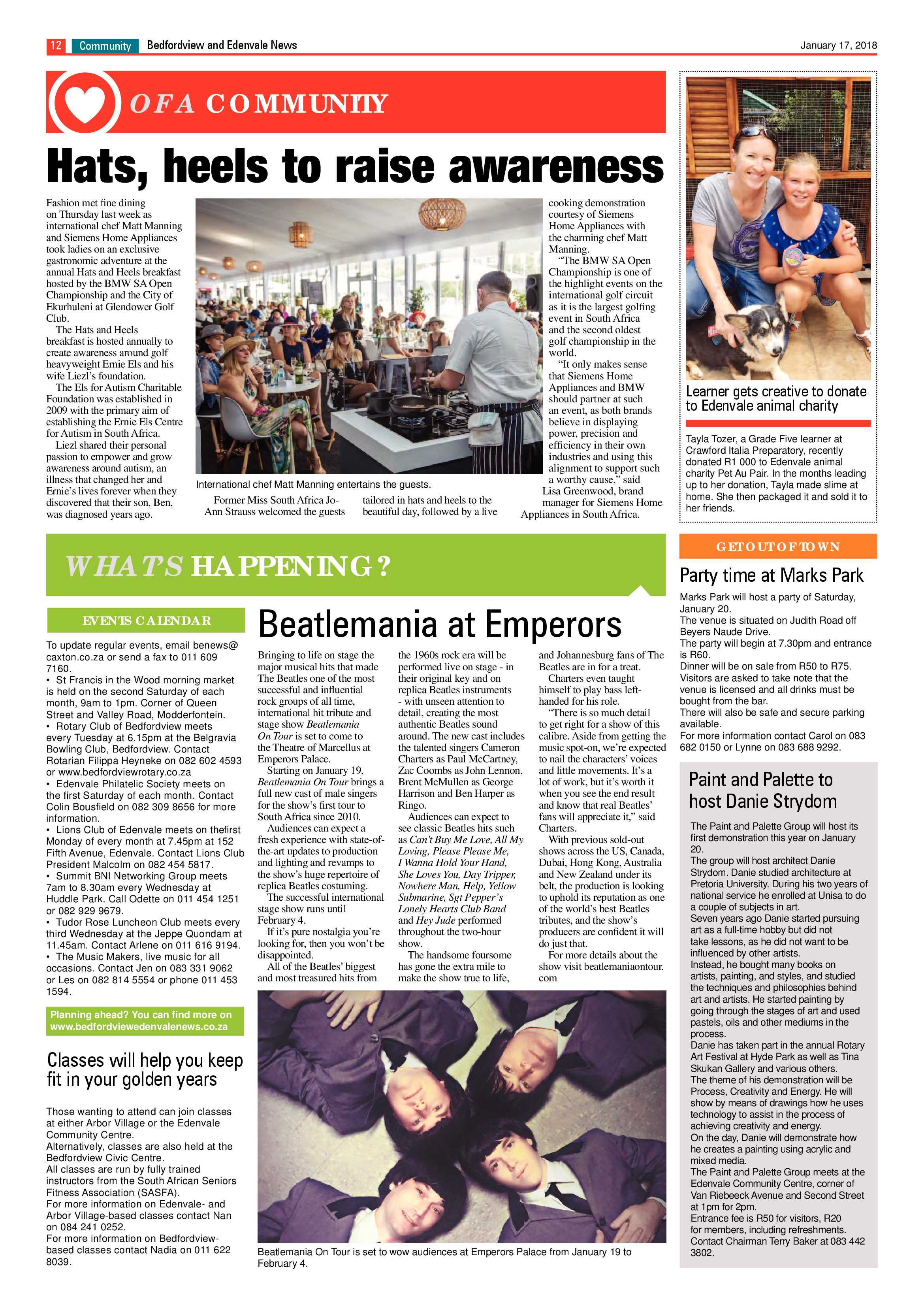 Bedfordview and Edenvale News 17 January 2018 page 12