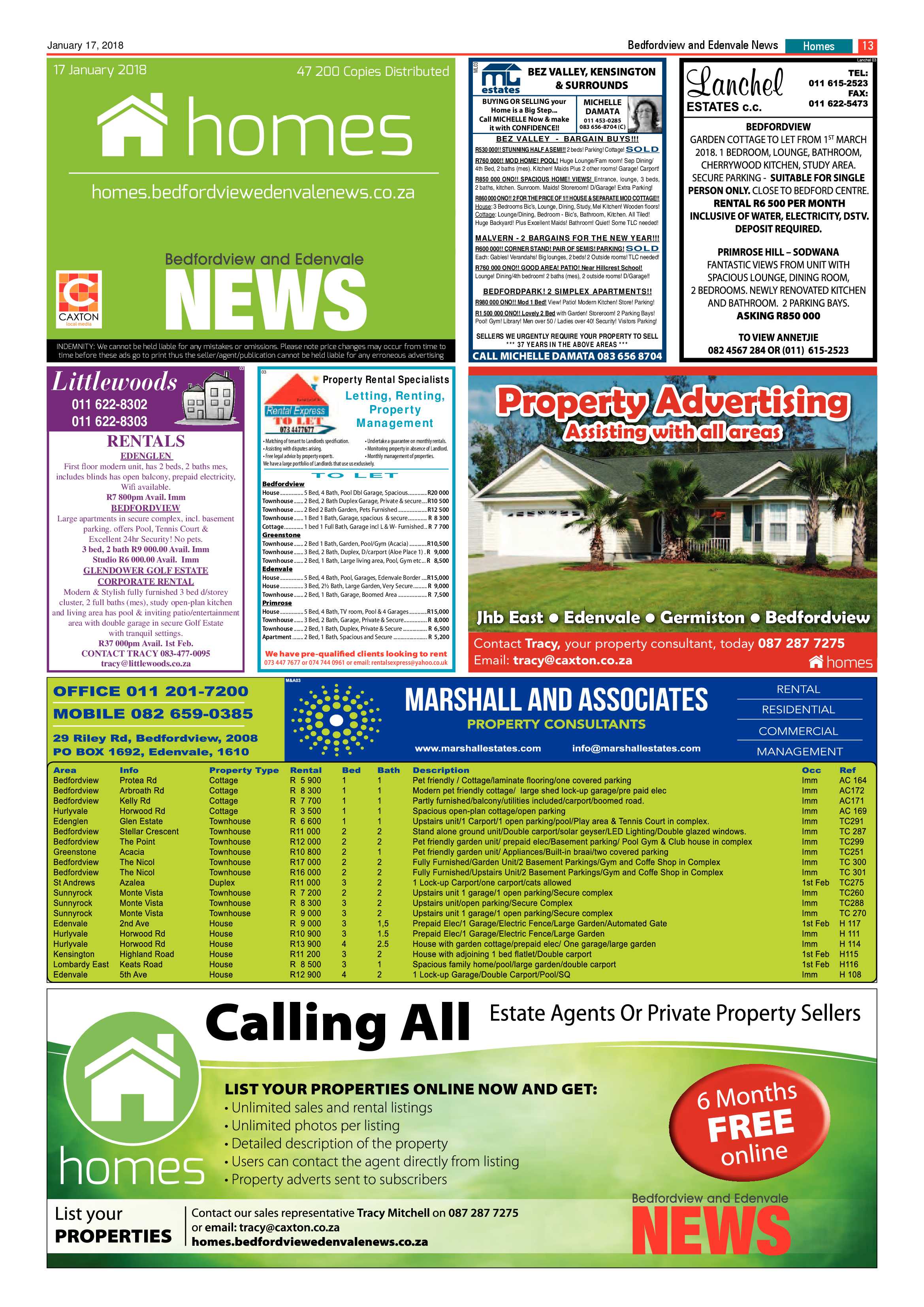 Bedfordview and Edenvale News 17 January 2018 page 13