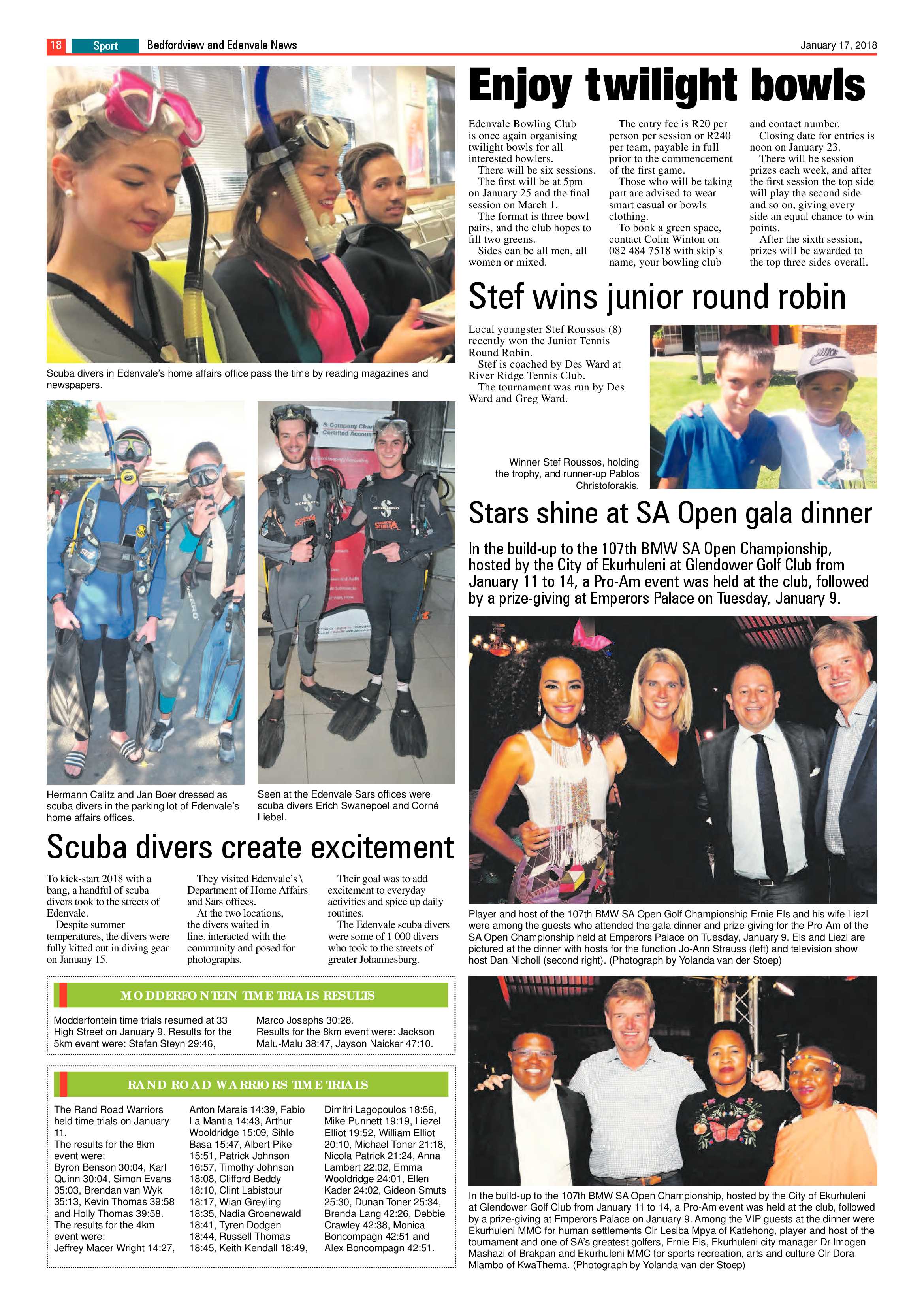 Bedfordview and Edenvale News 17 January 2018 page 18