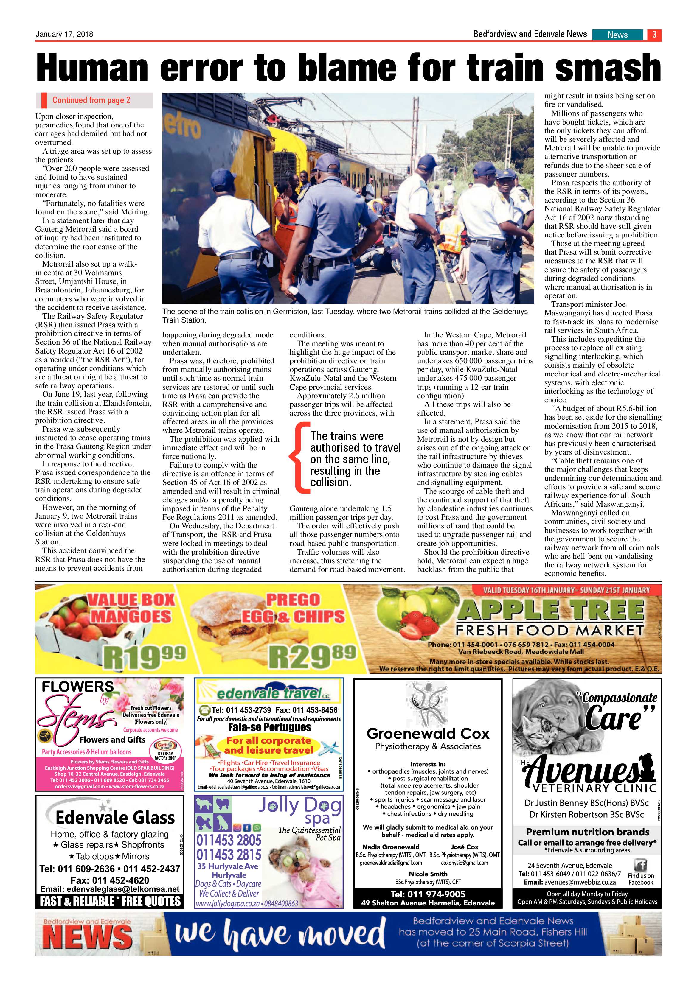 Bedfordview and Edenvale News 17 January 2018 page 3