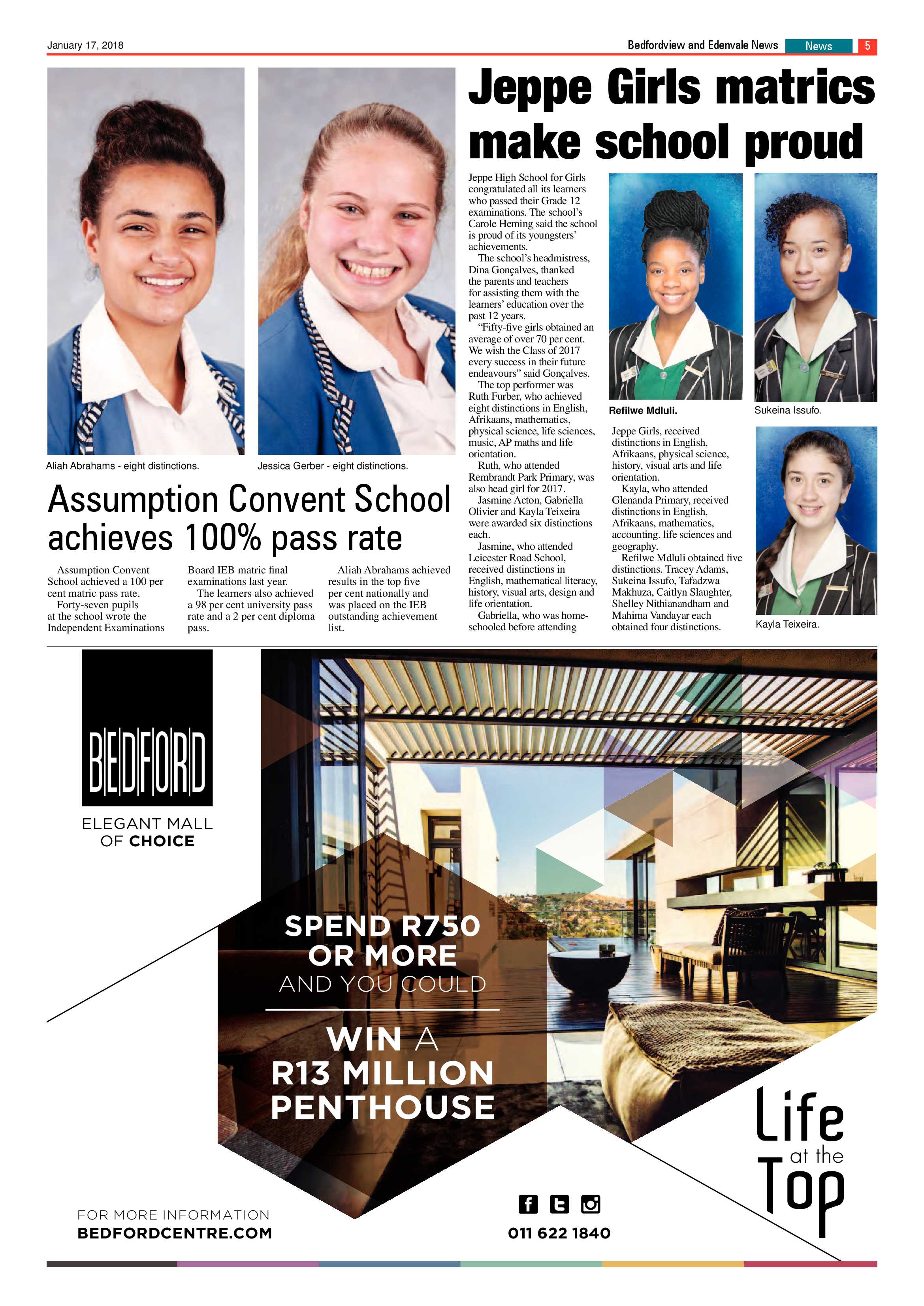 Bedfordview and Edenvale News 17 January 2018 page 5