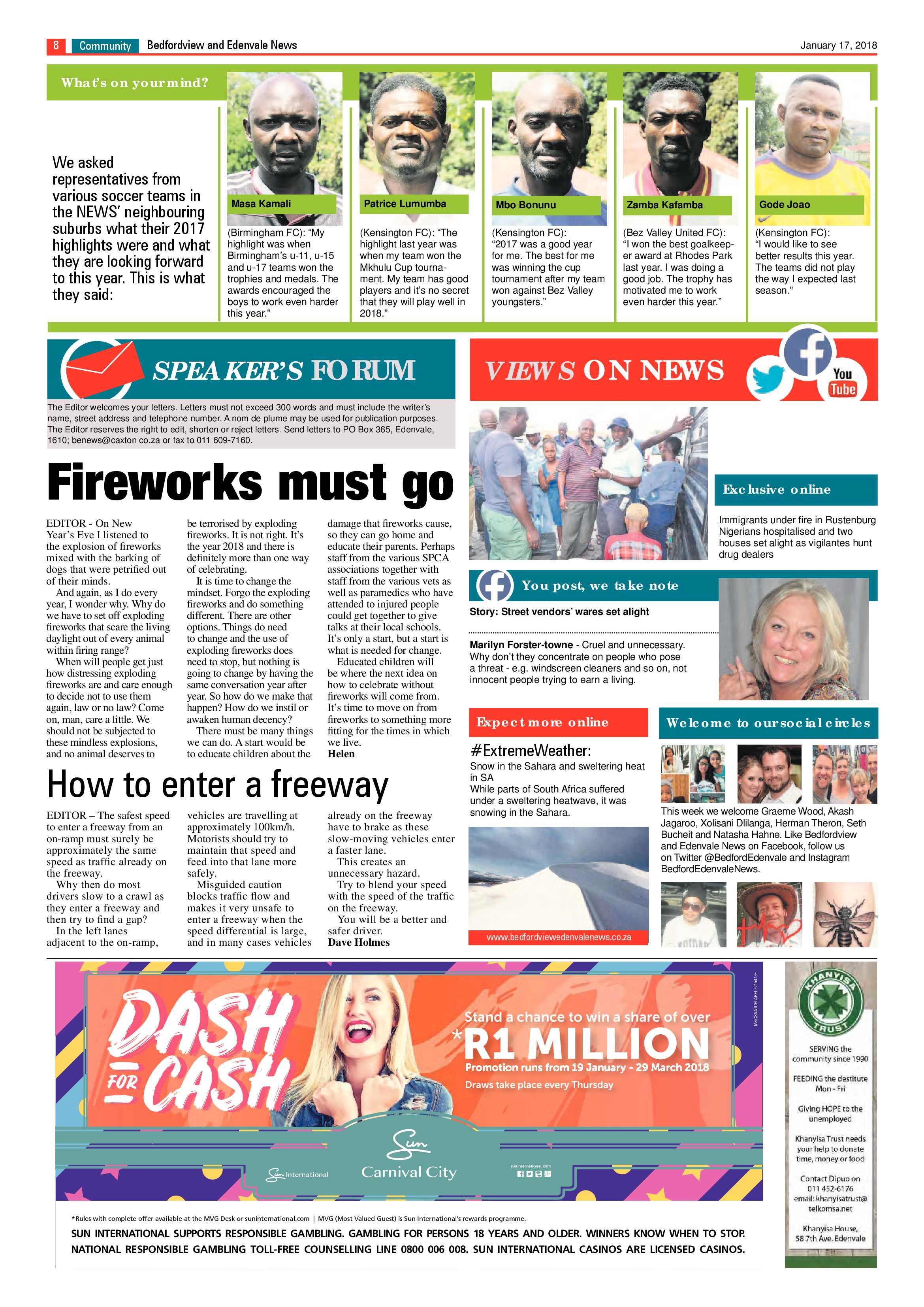 Bedfordview and Edenvale News 17 January 2018 page 8
