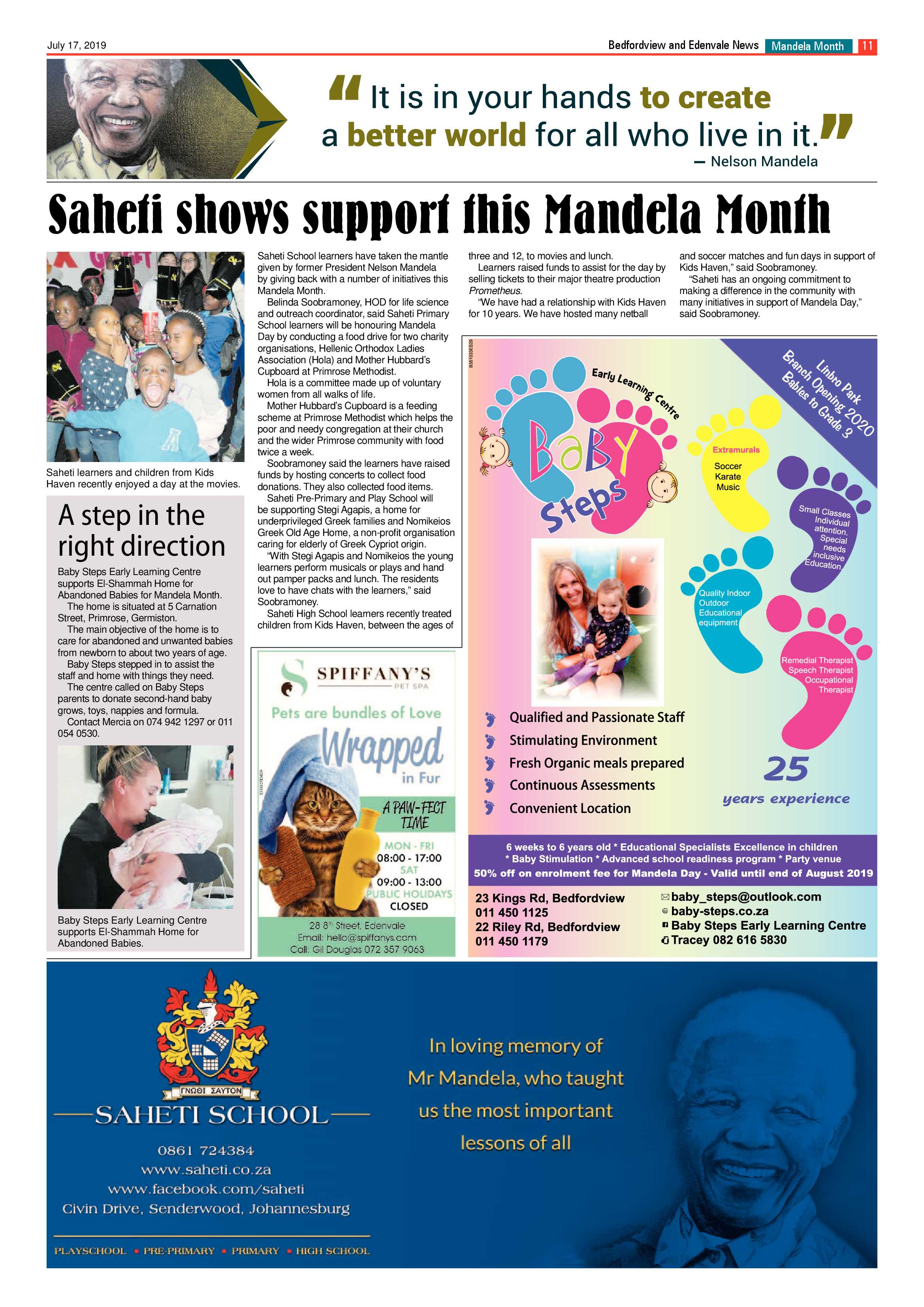 Bedfordview and Edenvale News 17 July 2019 page 11