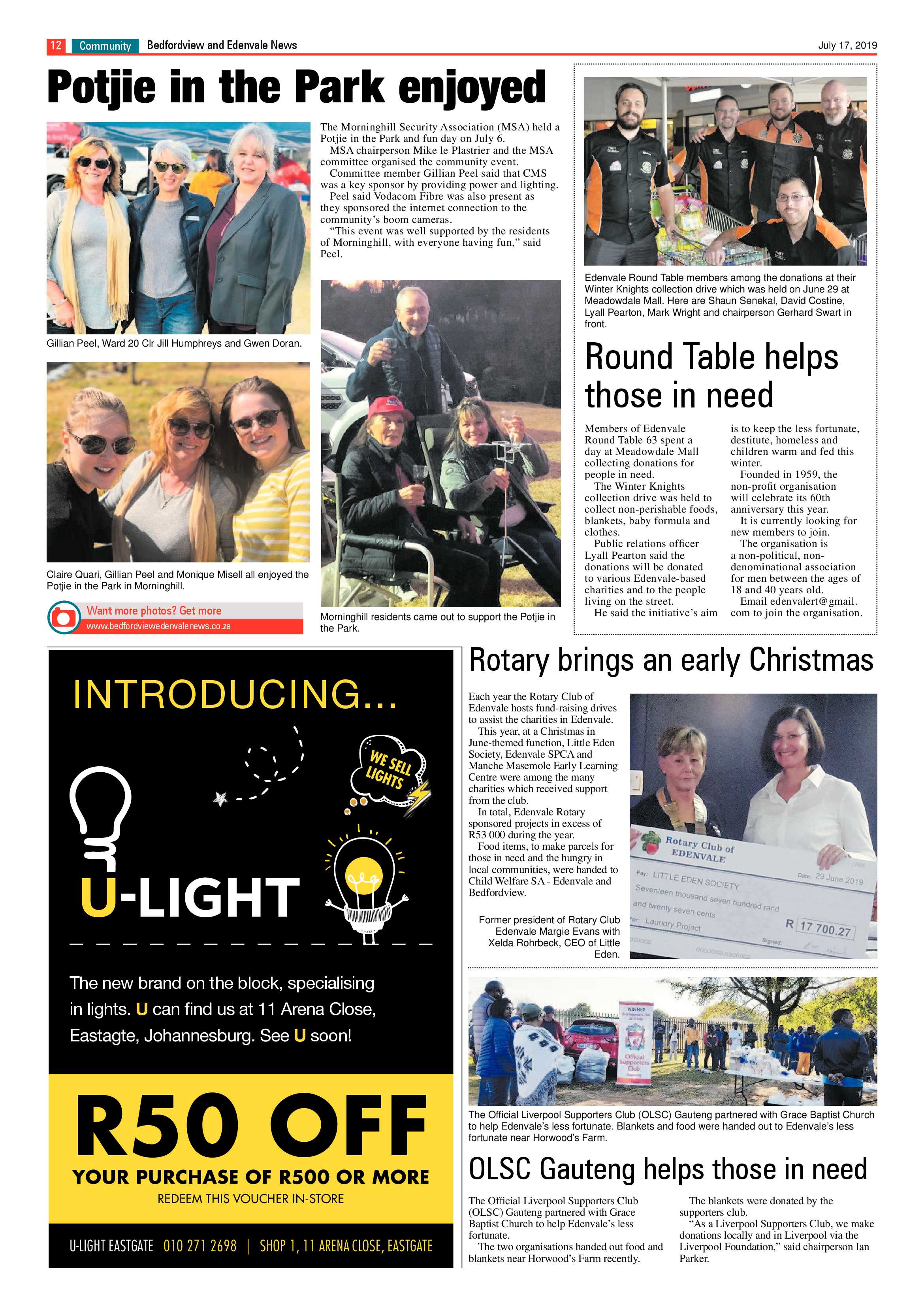 Bedfordview and Edenvale News 17 July 2019 page 12