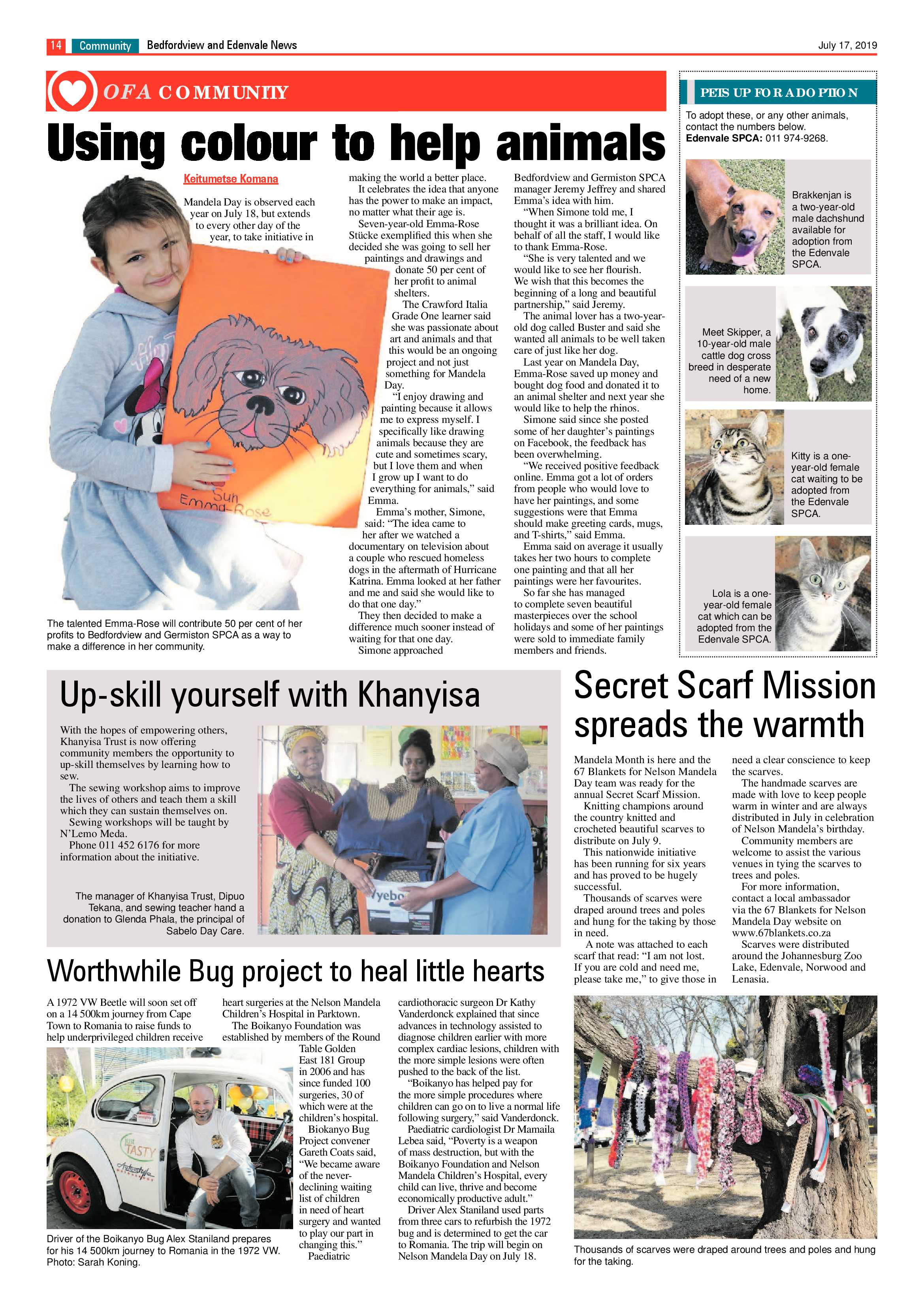 Bedfordview and Edenvale News 17 July 2019 page 14