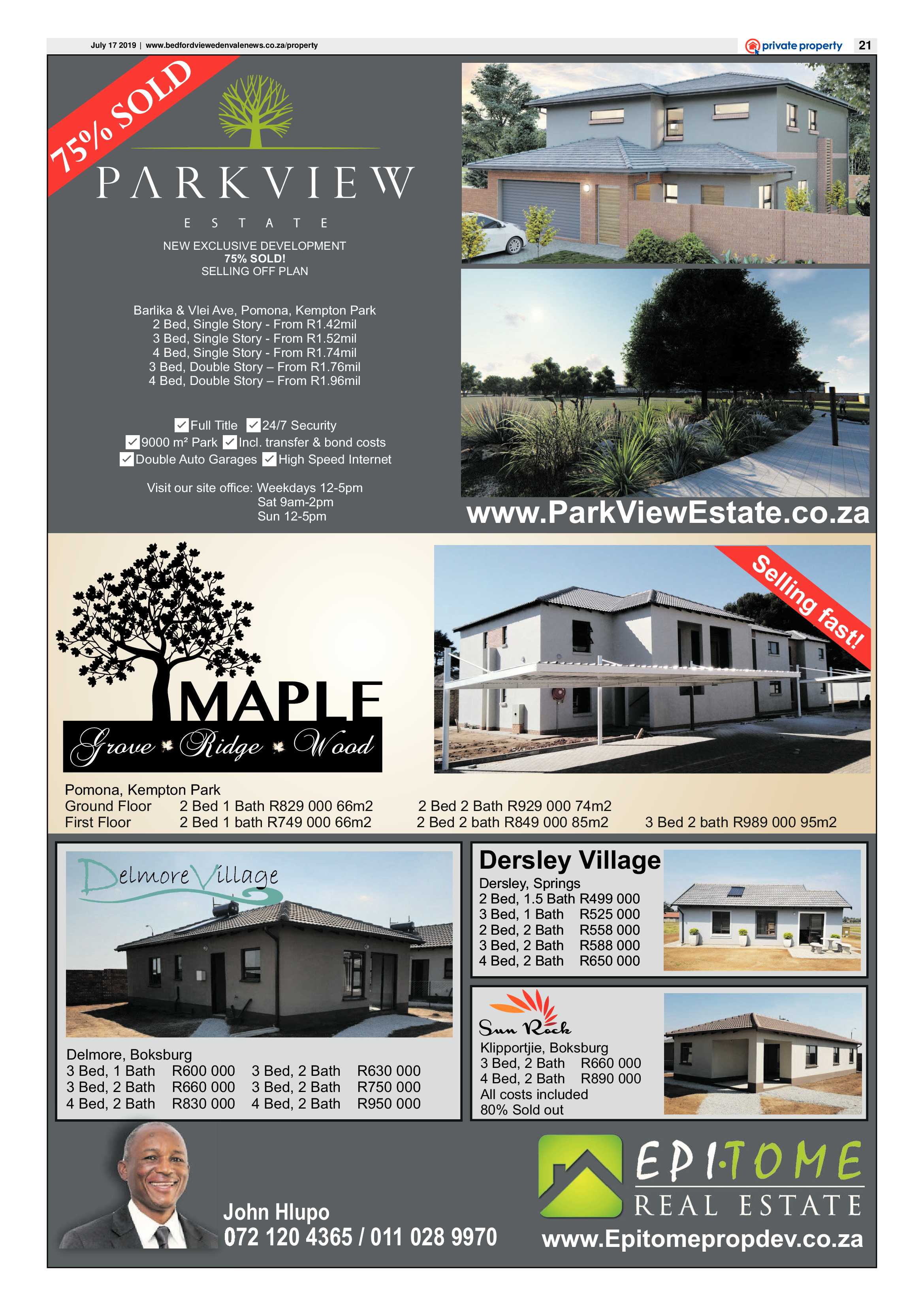 Bedfordview and Edenvale News 17 July 2019 page 21
