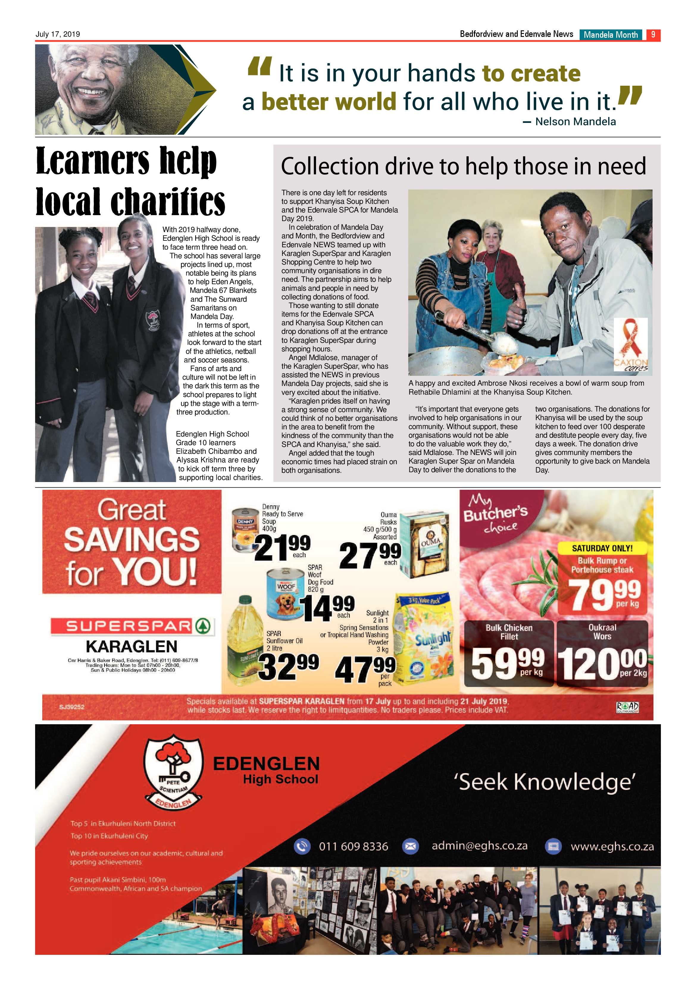Bedfordview and Edenvale News 17 July 2019 page 9