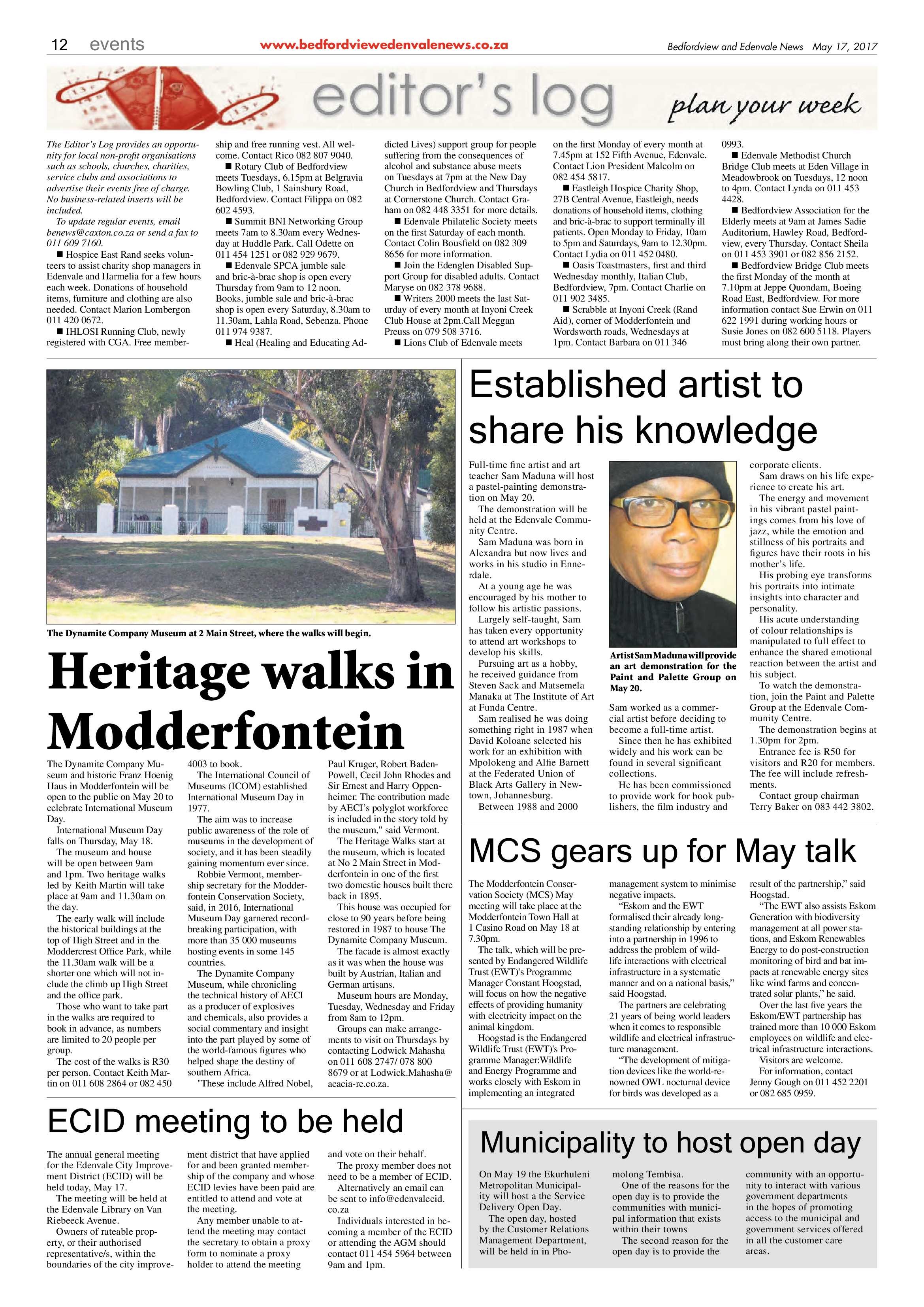 Bedfordview and Edenvale News 17 May 2017 page 12