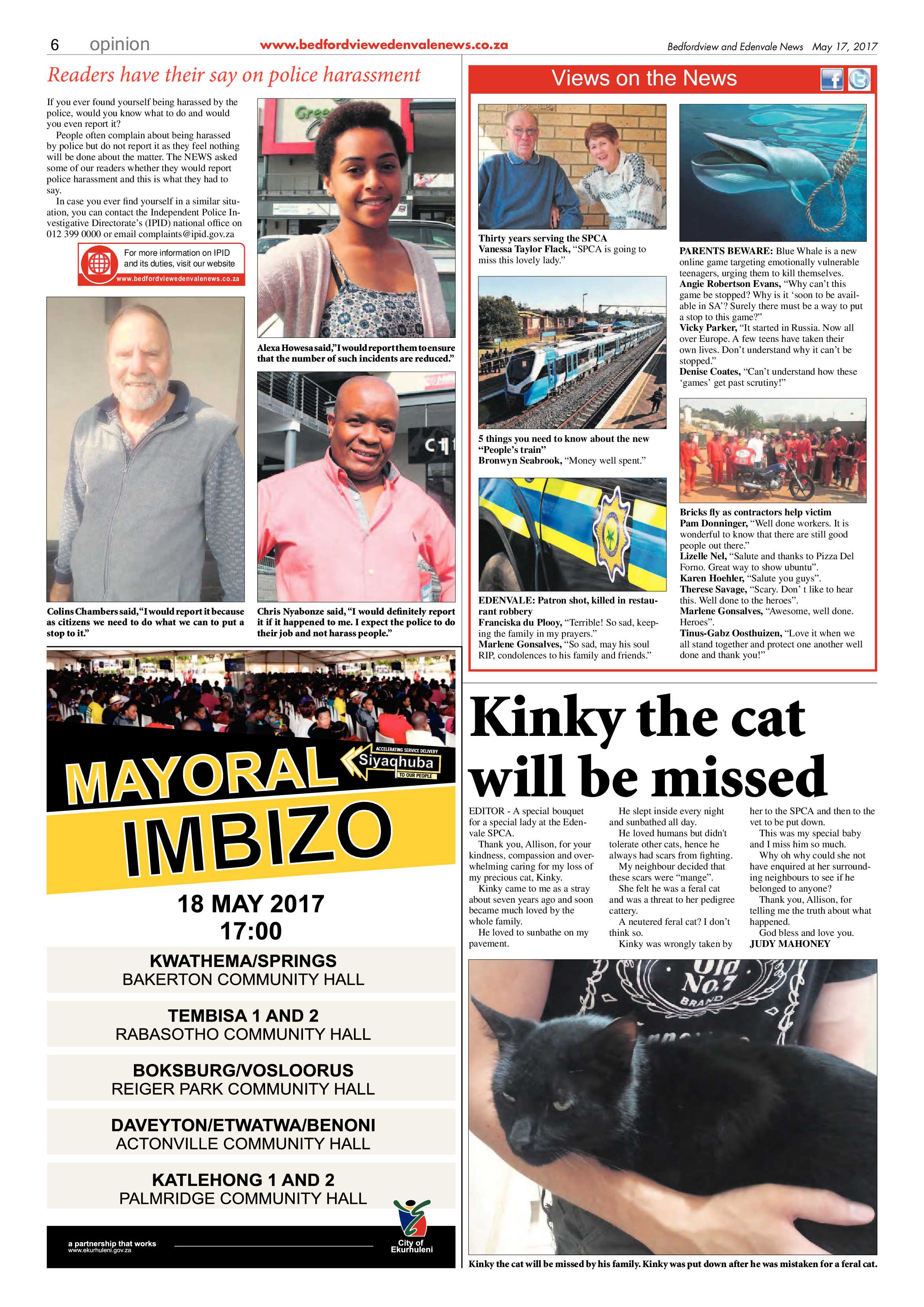 Bedfordview and Edenvale News 17 May 2017 page 6