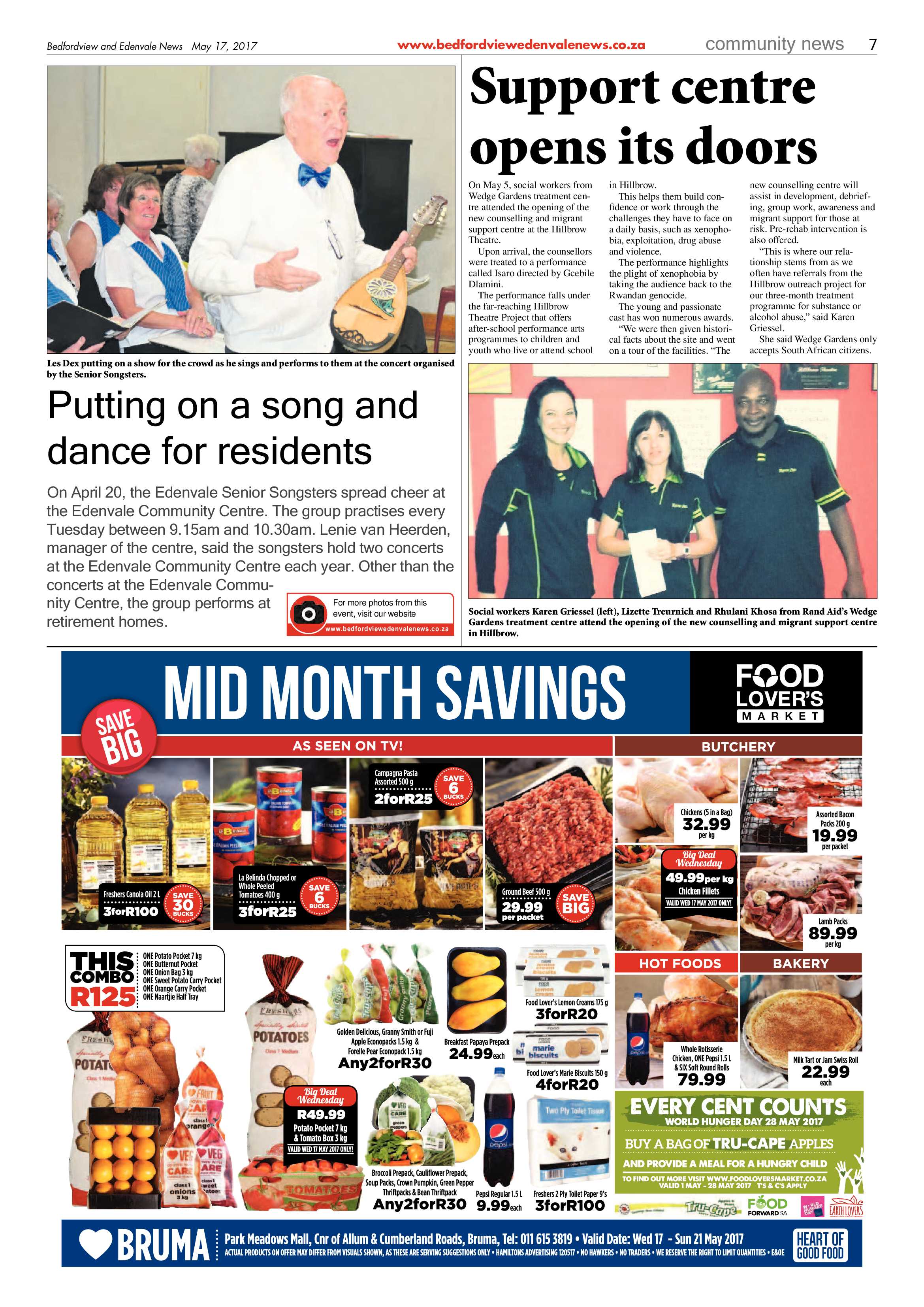 Bedfordview and Edenvale News 17 May 2017 page 7