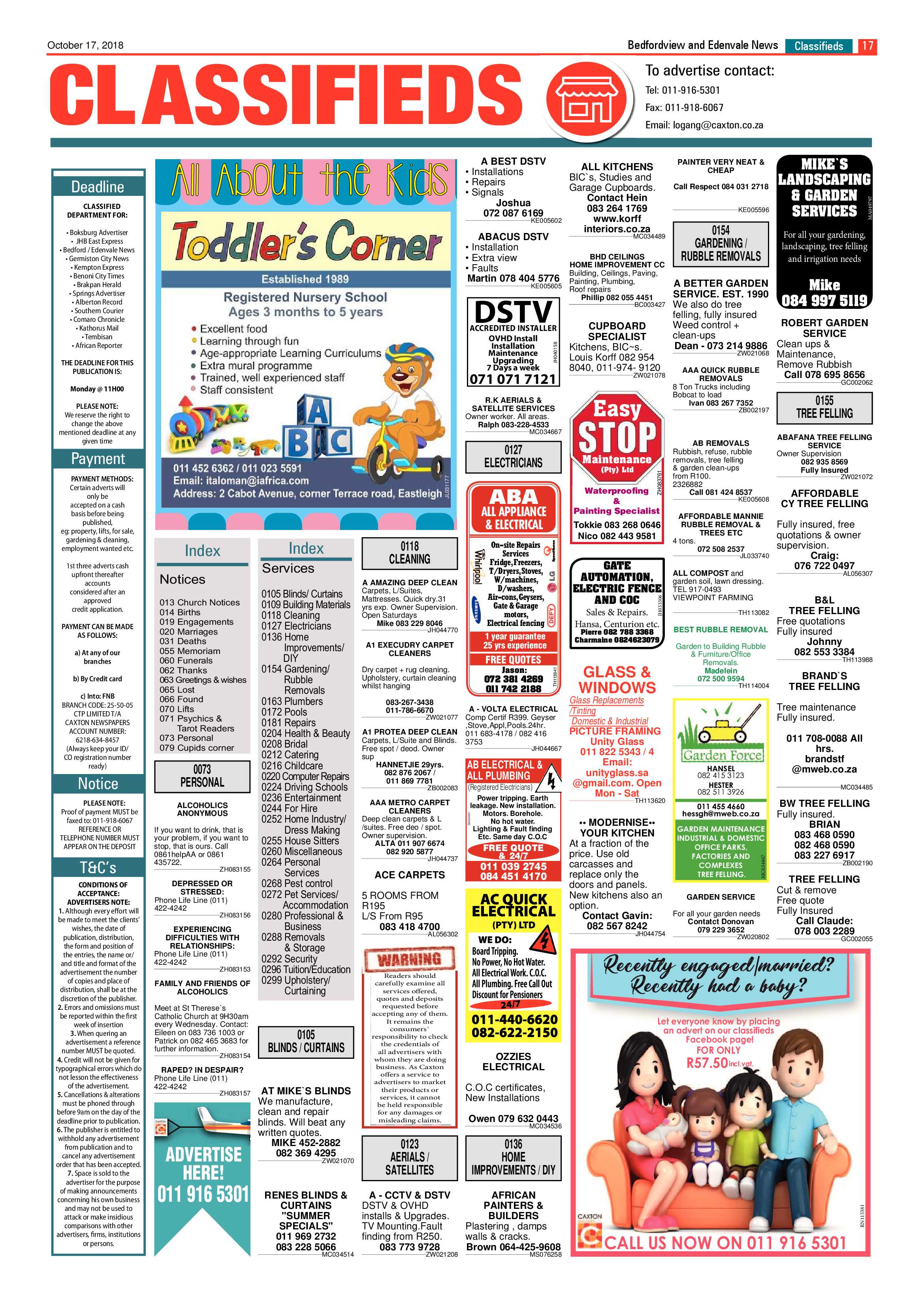 Bedfordview and Edenvale News 17 October  2018 page 17