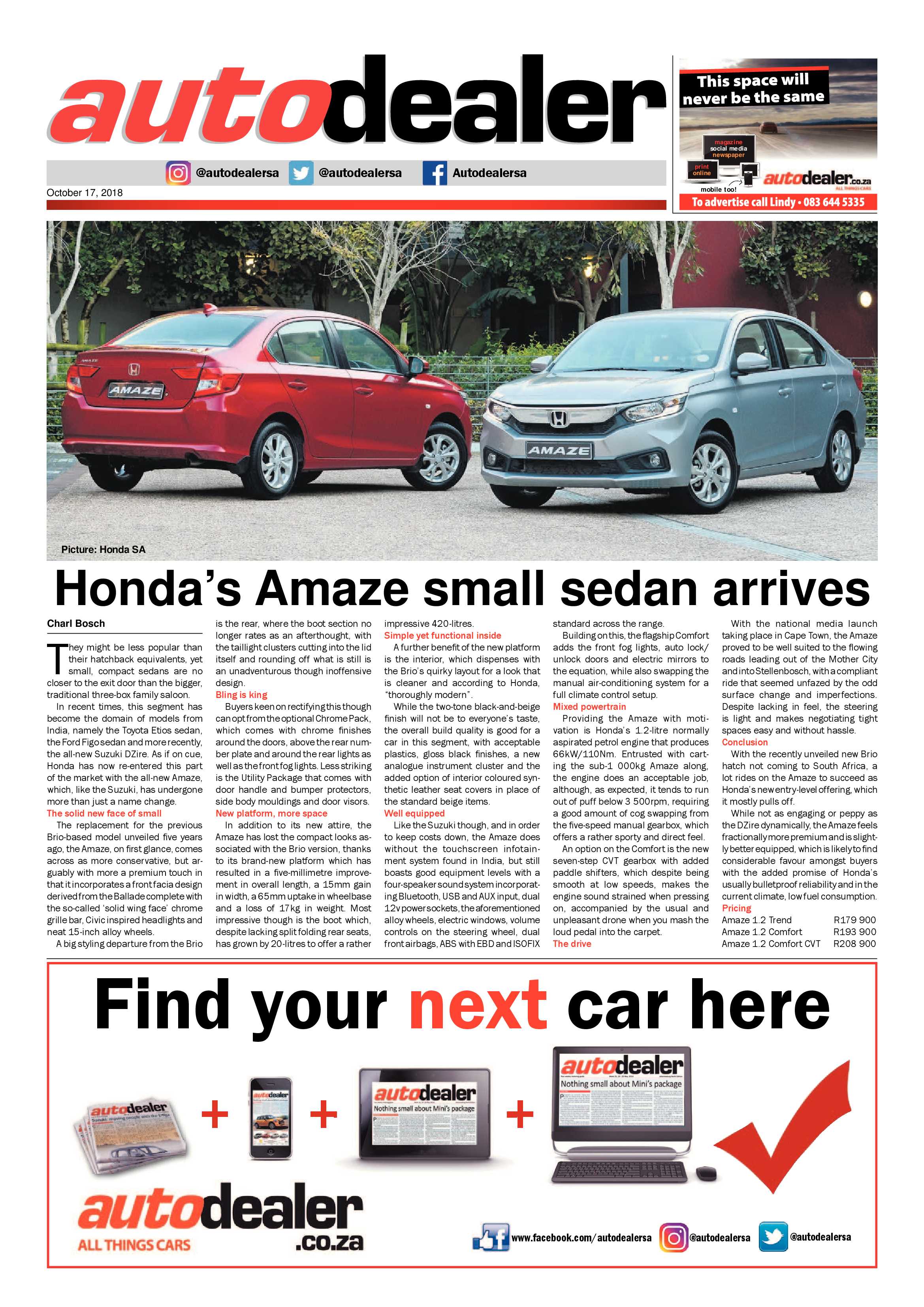 Bedfordview and Edenvale News 17 October  2018 page 20