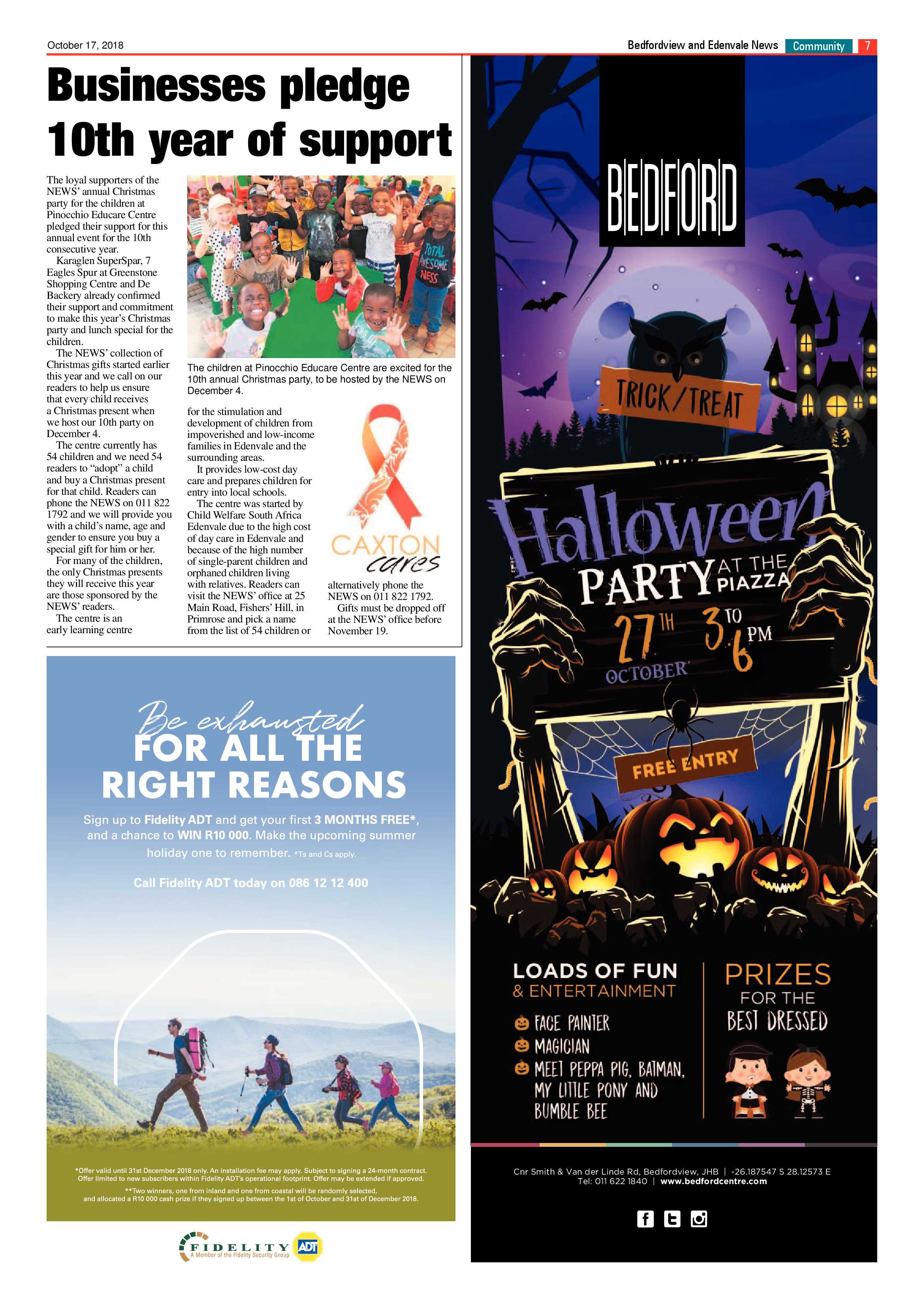 Bedfordview and Edenvale News 17 October  2018 page 7