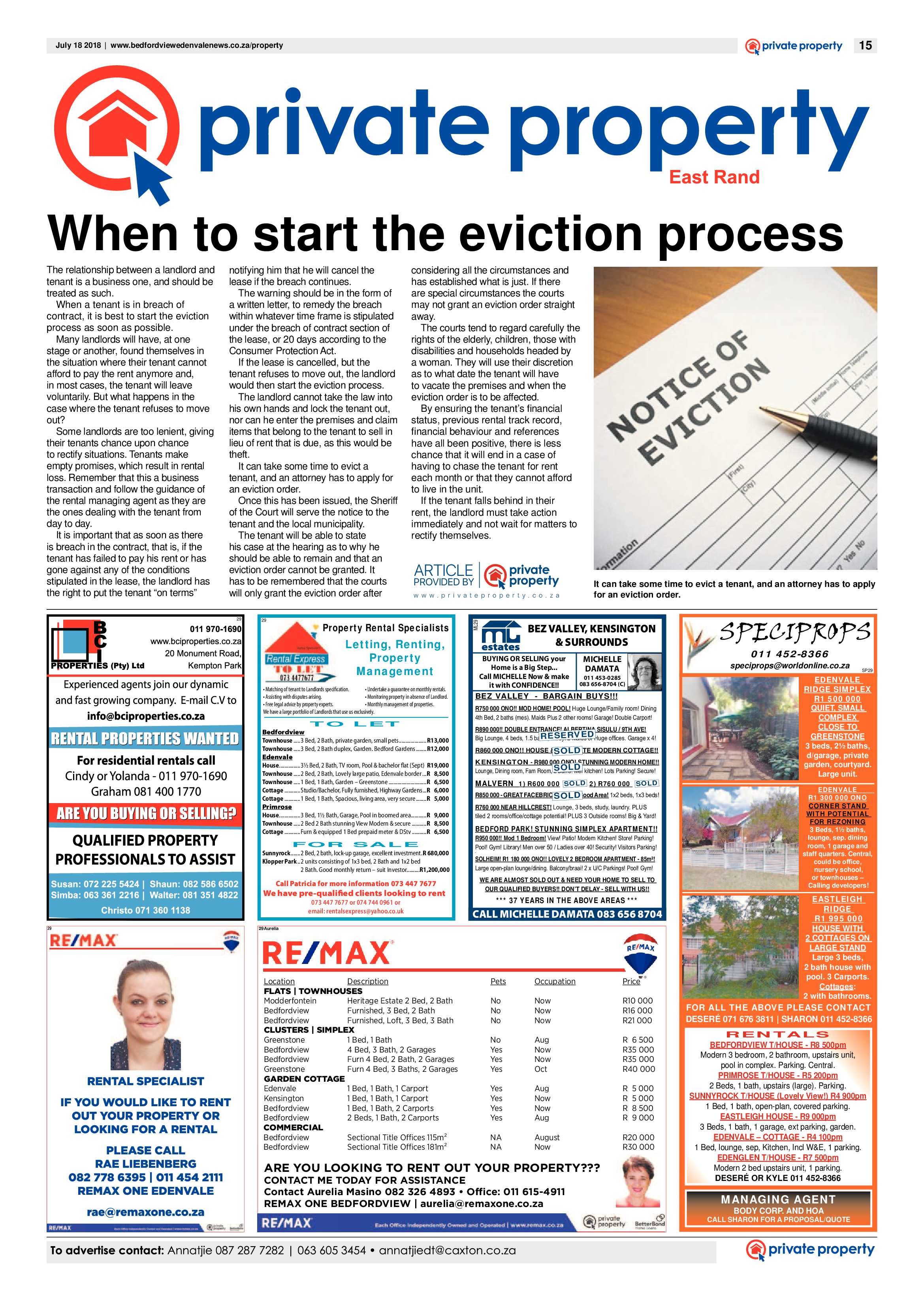 Bedfordview and Edenvale News 18July 2018 page 15