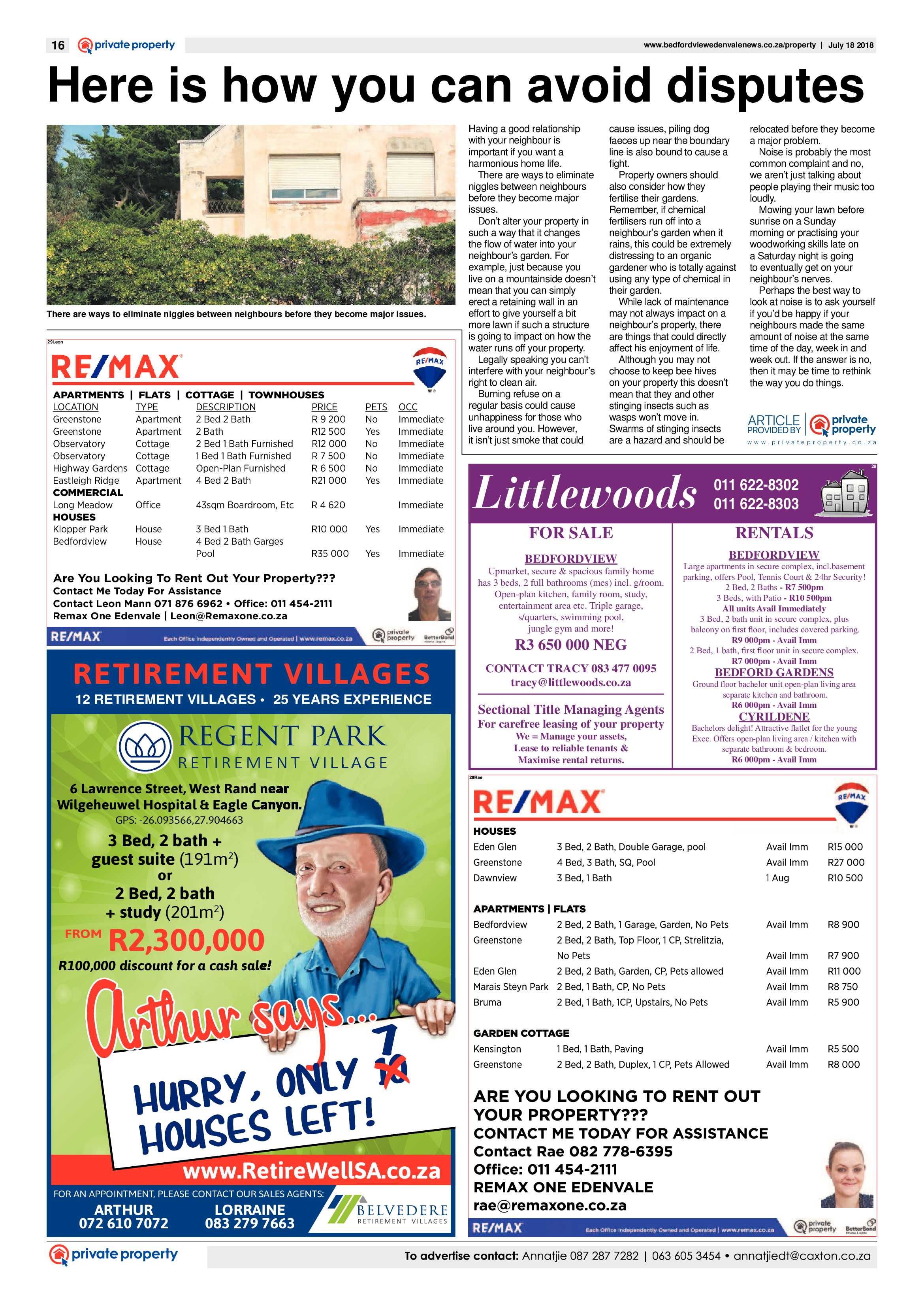 Bedfordview and Edenvale News 18July 2018 page 16
