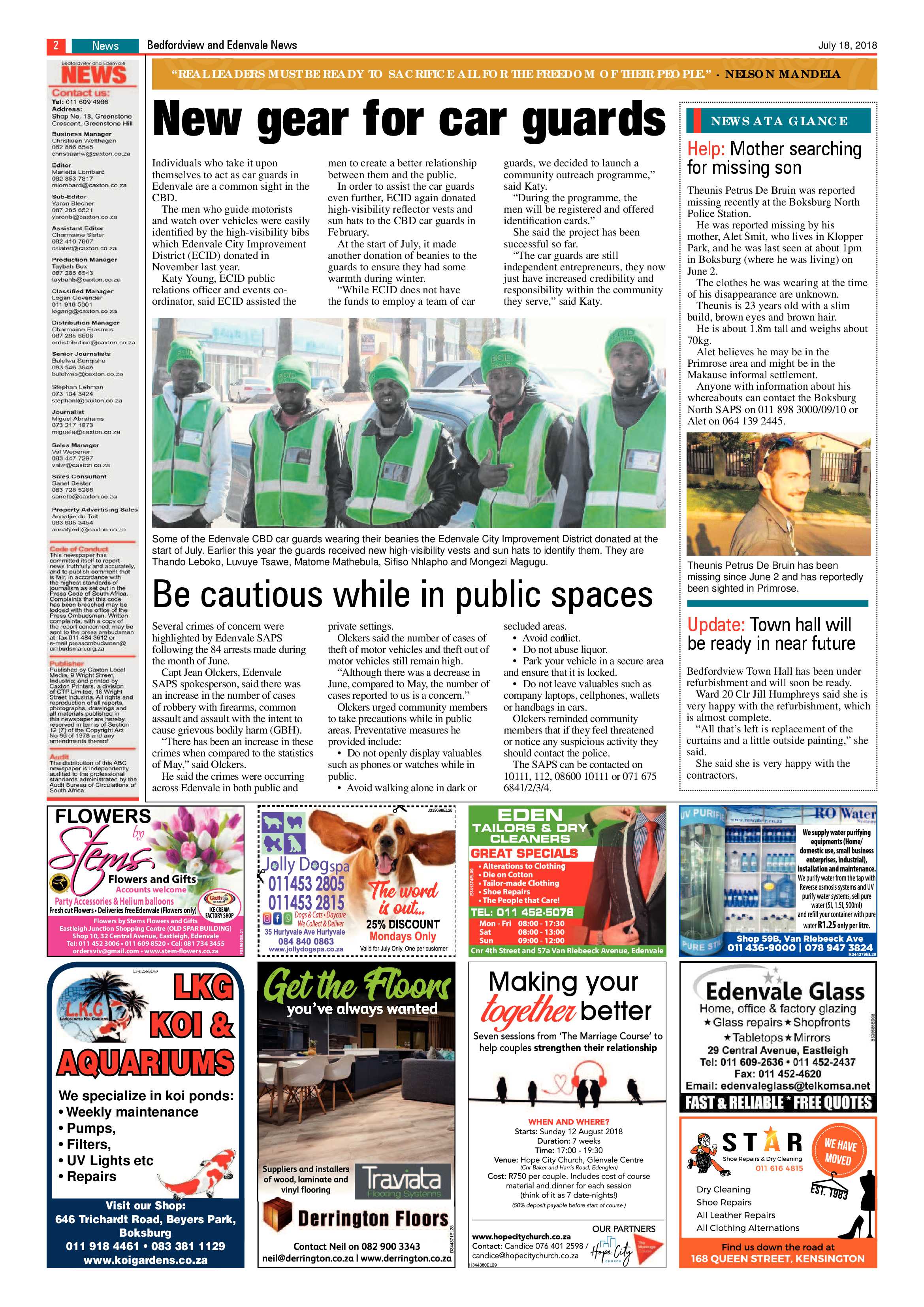 Bedfordview and Edenvale News 18July 2018 page 2