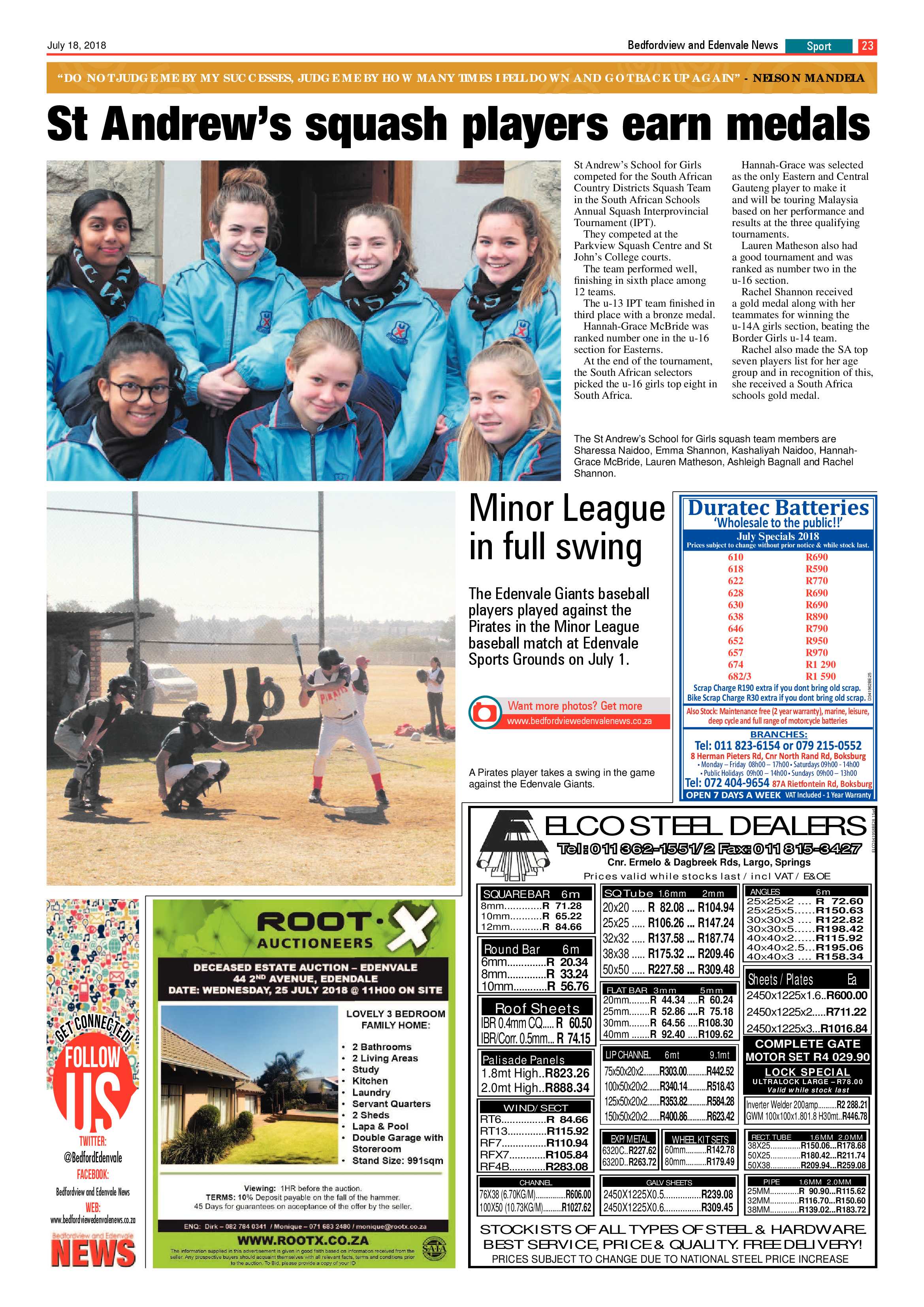 Bedfordview and Edenvale News 18July 2018 page 23