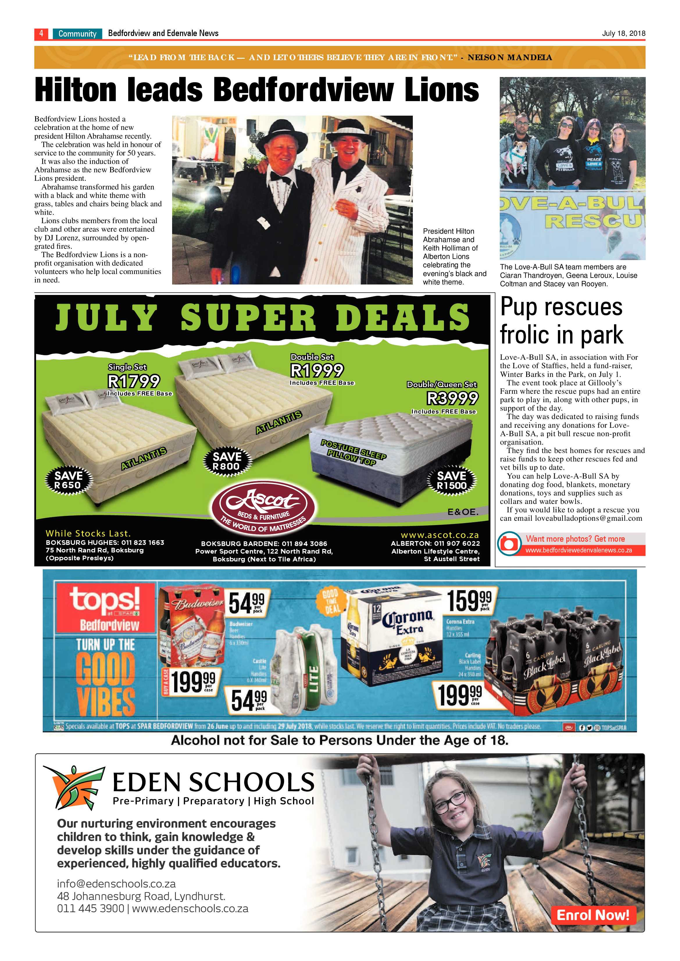 Bedfordview and Edenvale News 18July 2018 page 4