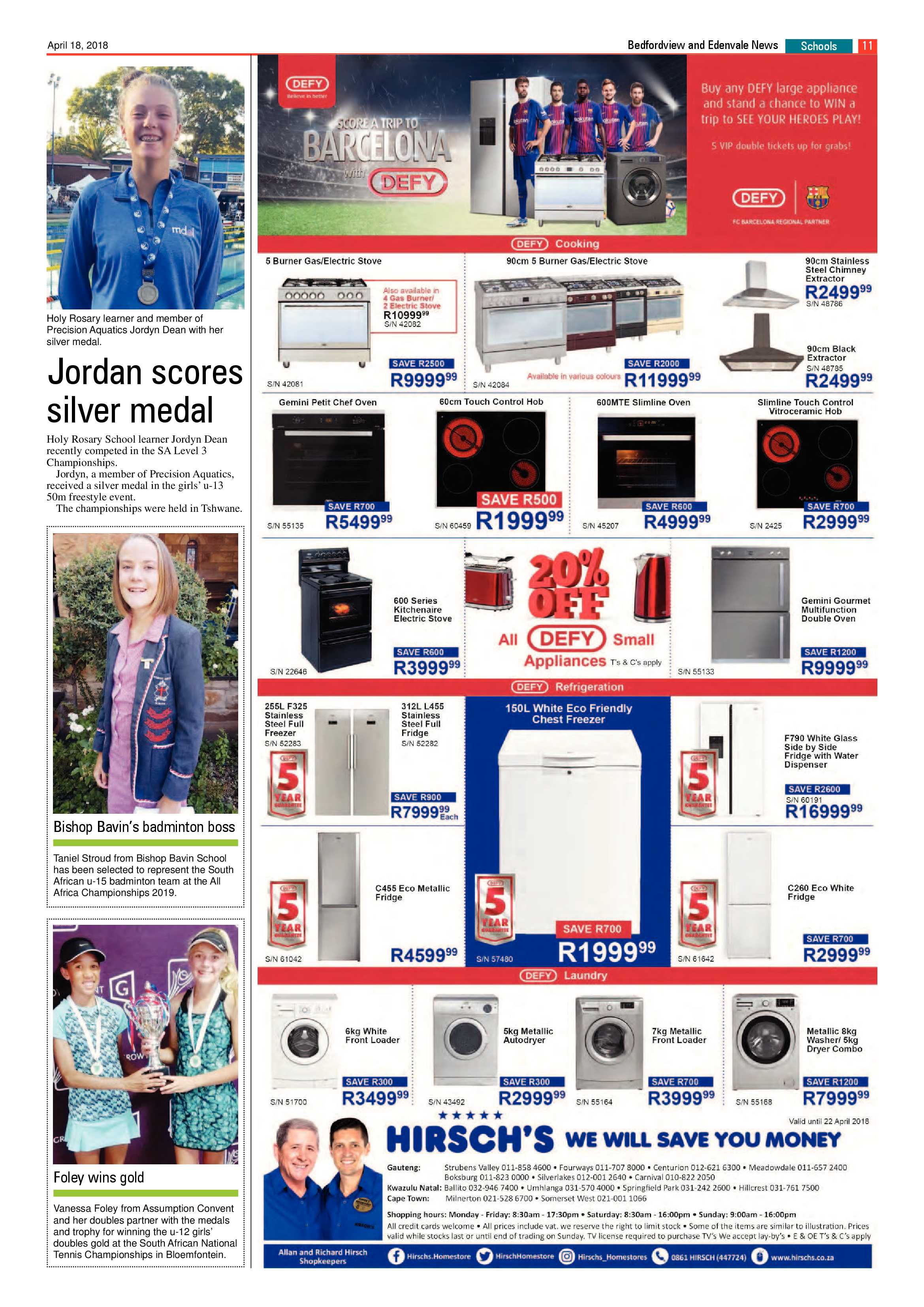 Bedfordview and Edenvale News 18 April 2018 page 11