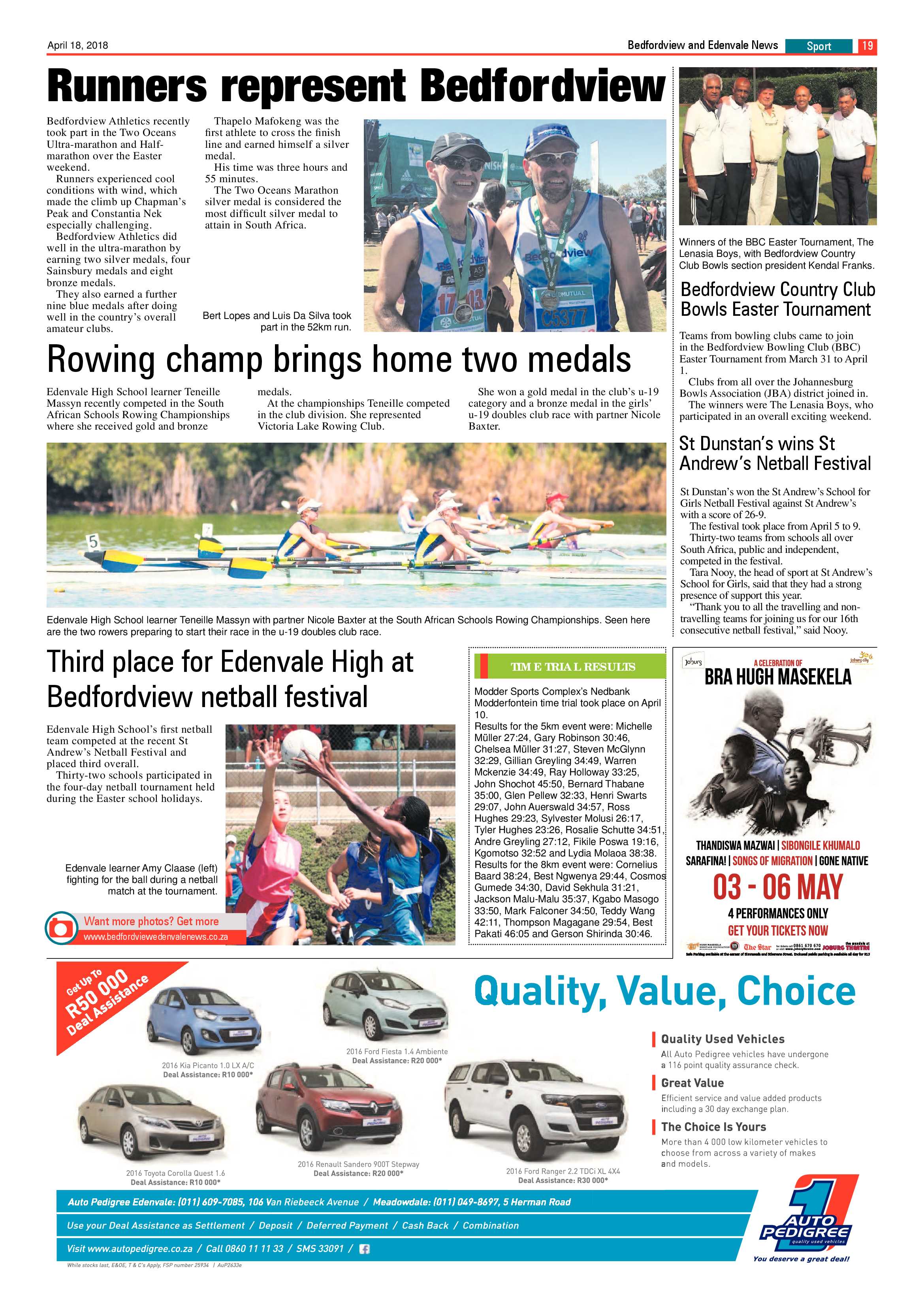 Bedfordview and Edenvale News 18 April 2018 page 19